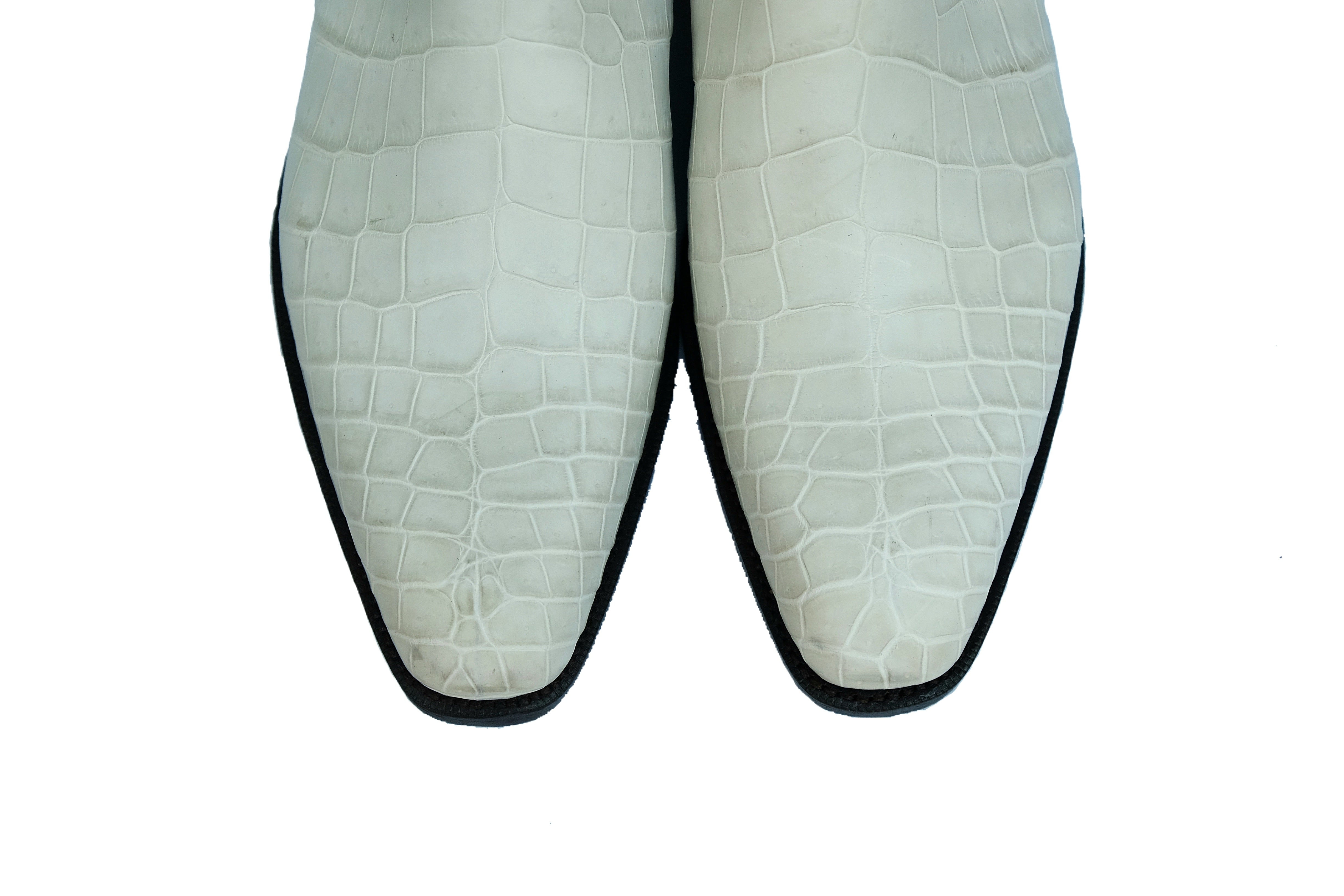 Alki Redux - MTO - Genuine Crocodile - Unfinished White Crust - LPB Last - Single Leather Sole