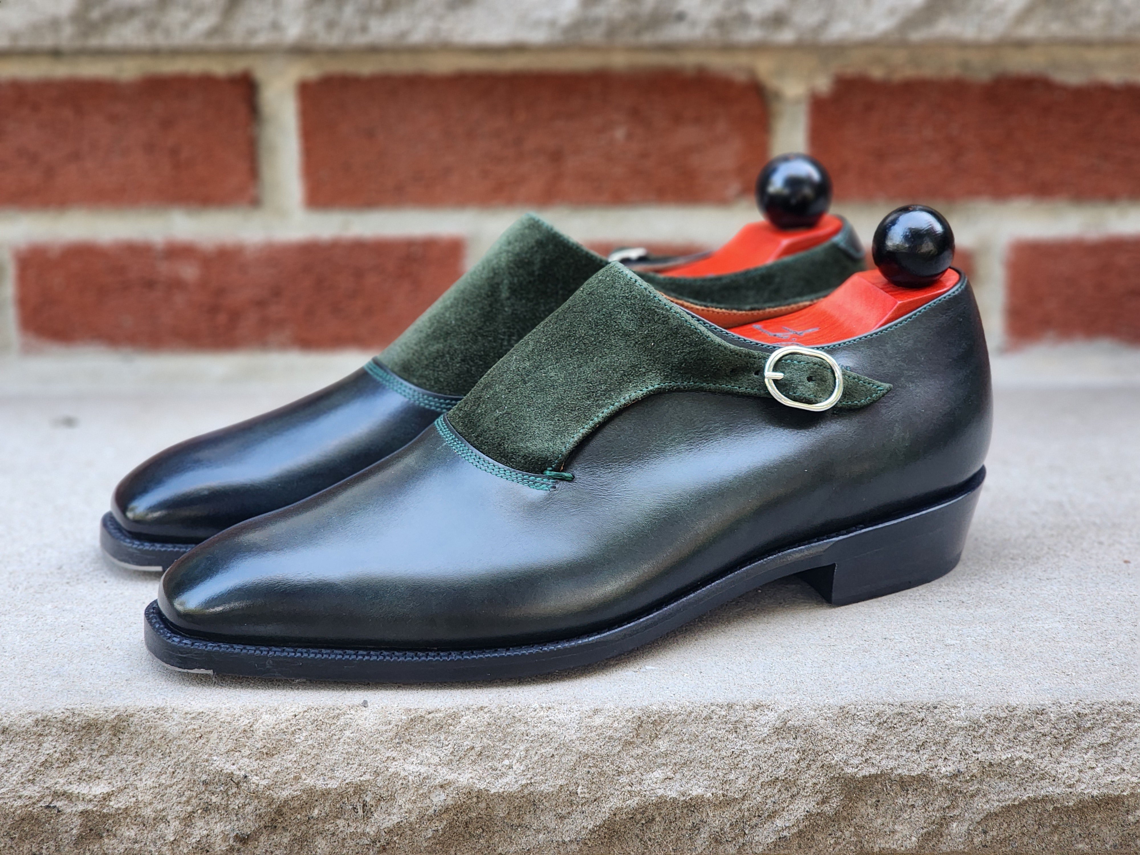 Madrona - MTO - Burnished Forest Green Calf / Forest Green Suede
