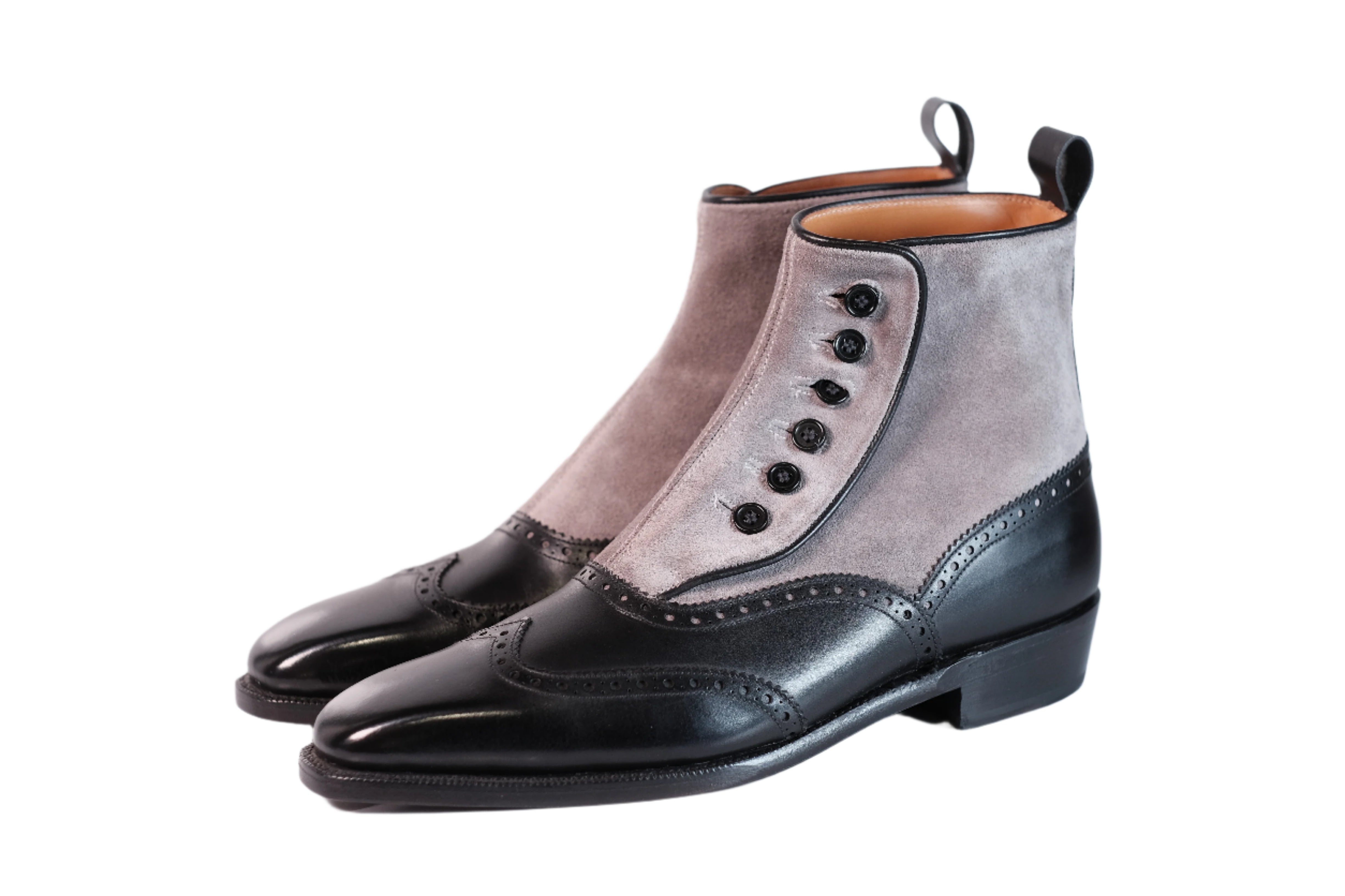 Grandview MTO - Black Calf / Grey Suede - CLEARANCE - Grade 1