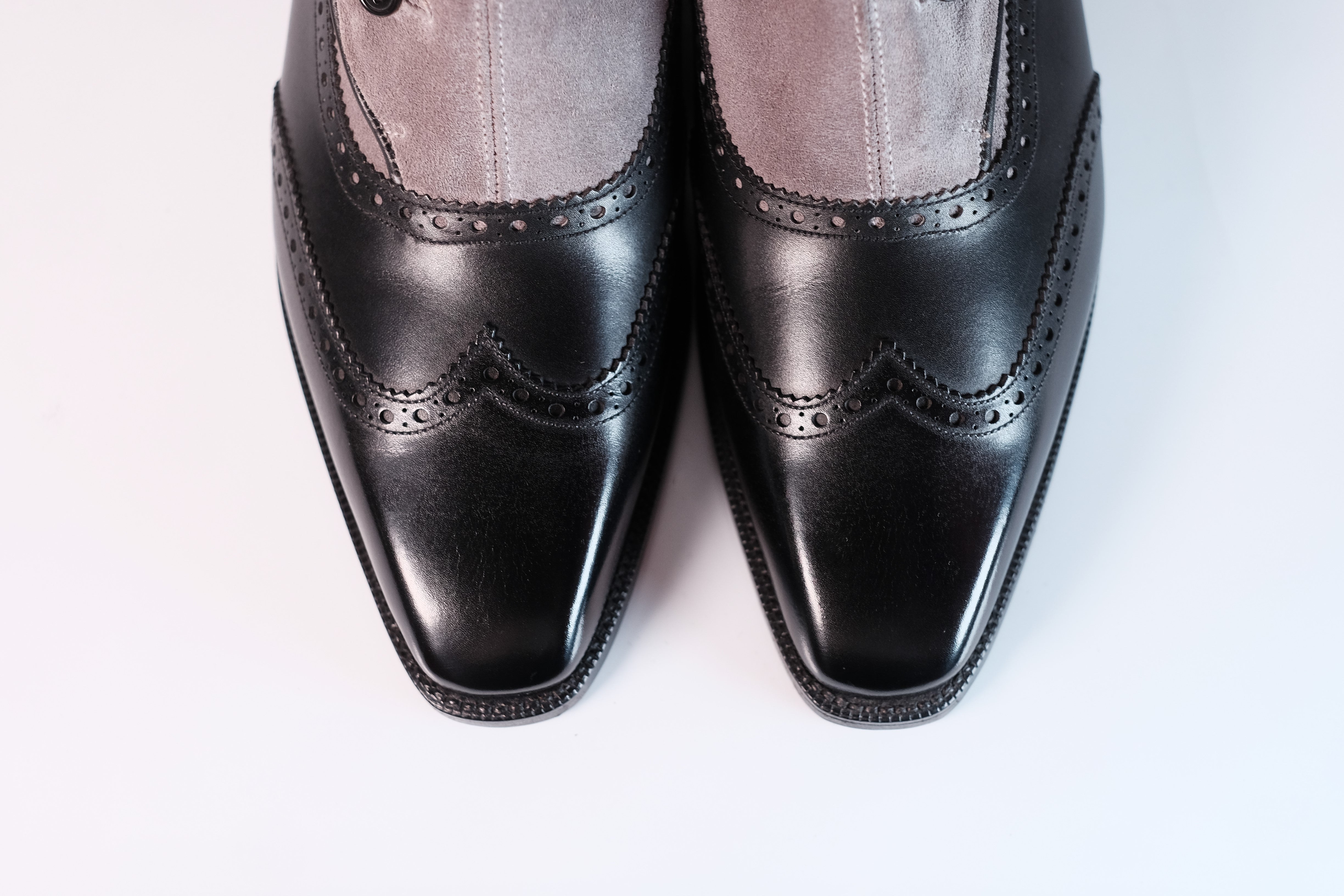 Grandview MTO - Black Calf / Grey Suede - CLEARANCE - Grade 1
