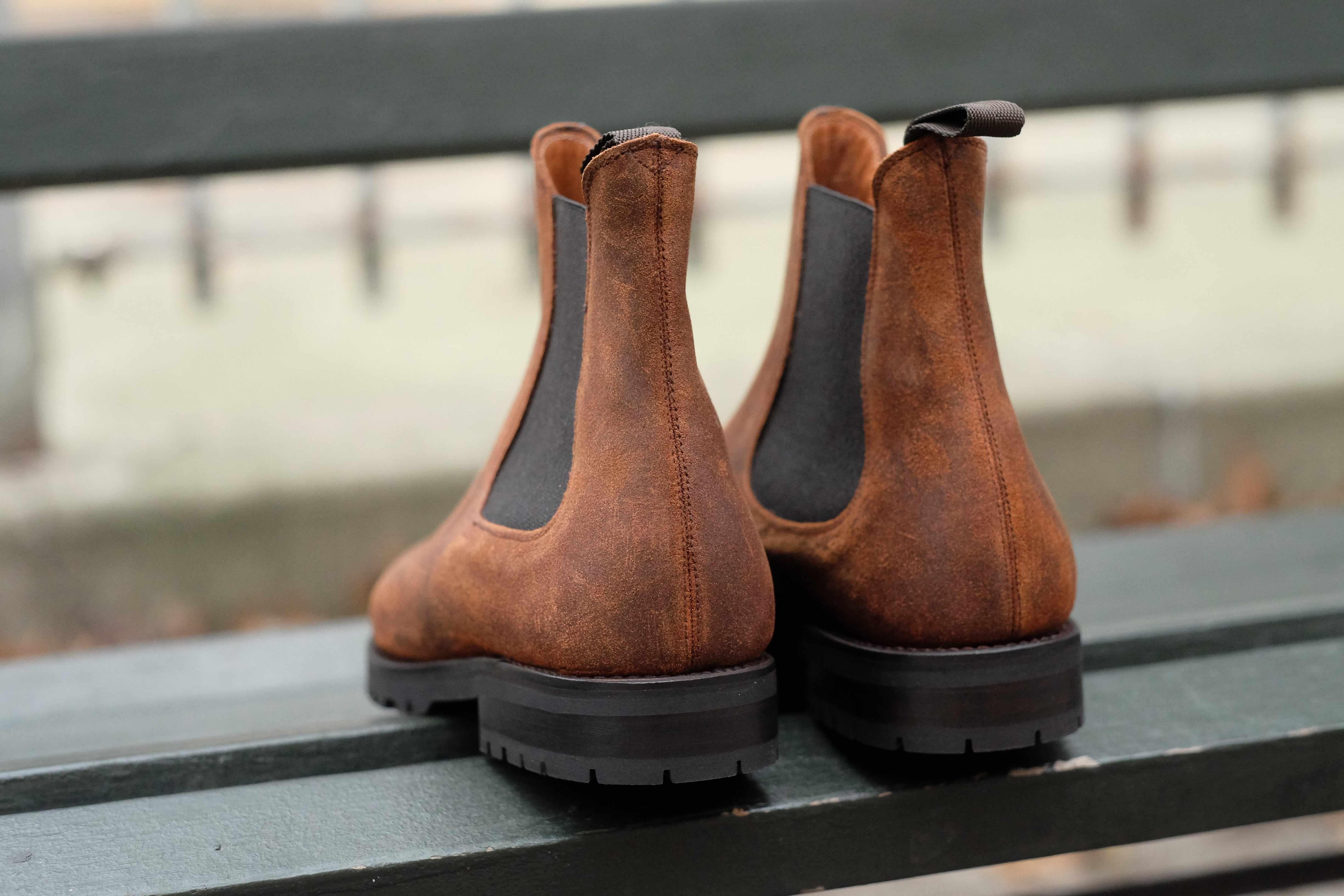 Alki - Brown Waxy Commander-Chelsea Boots-J.FitzPatrick Footwear