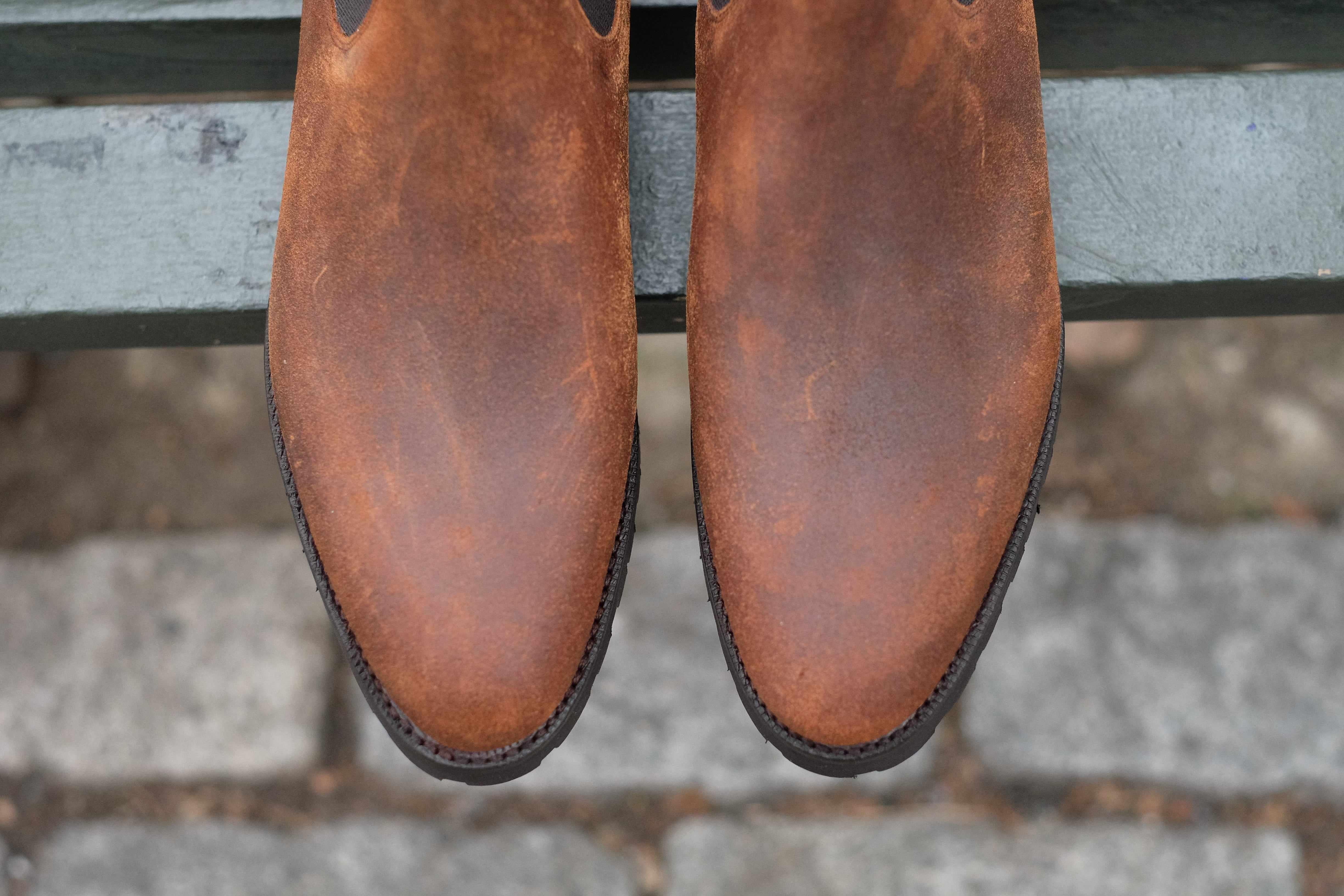 Alki - Brown Waxy Commander-Chelsea Boots-J.FitzPatrick Footwear