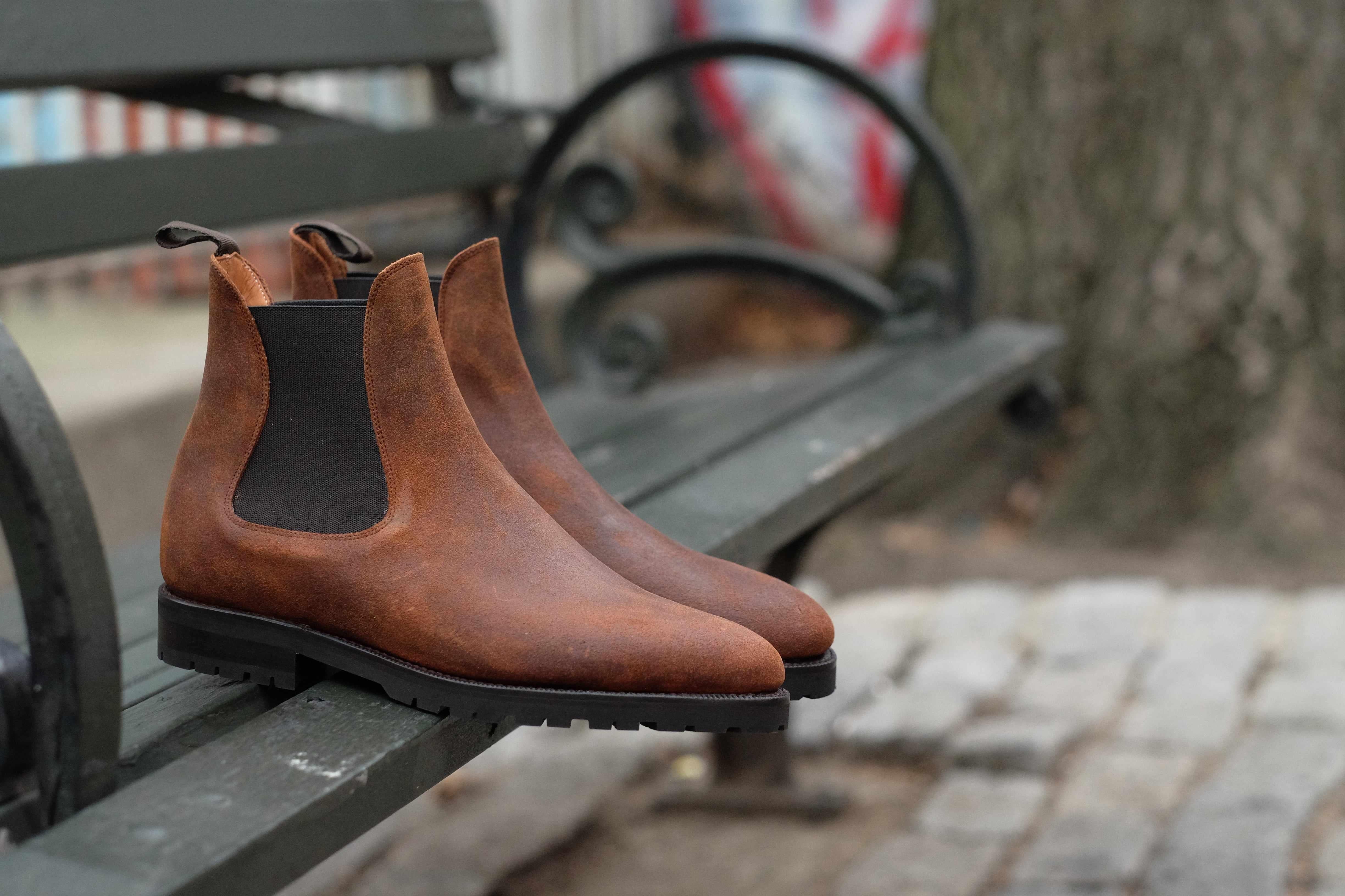 Alki - Brown Waxy Commander-Chelsea Boots-J.FitzPatrick Footwear