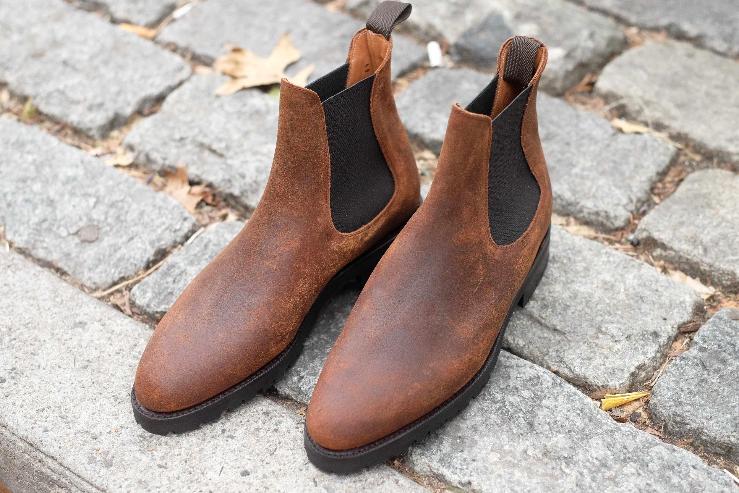 Alki - Brown Waxy Commander-Chelsea Boots-J.FitzPatrick Footwear