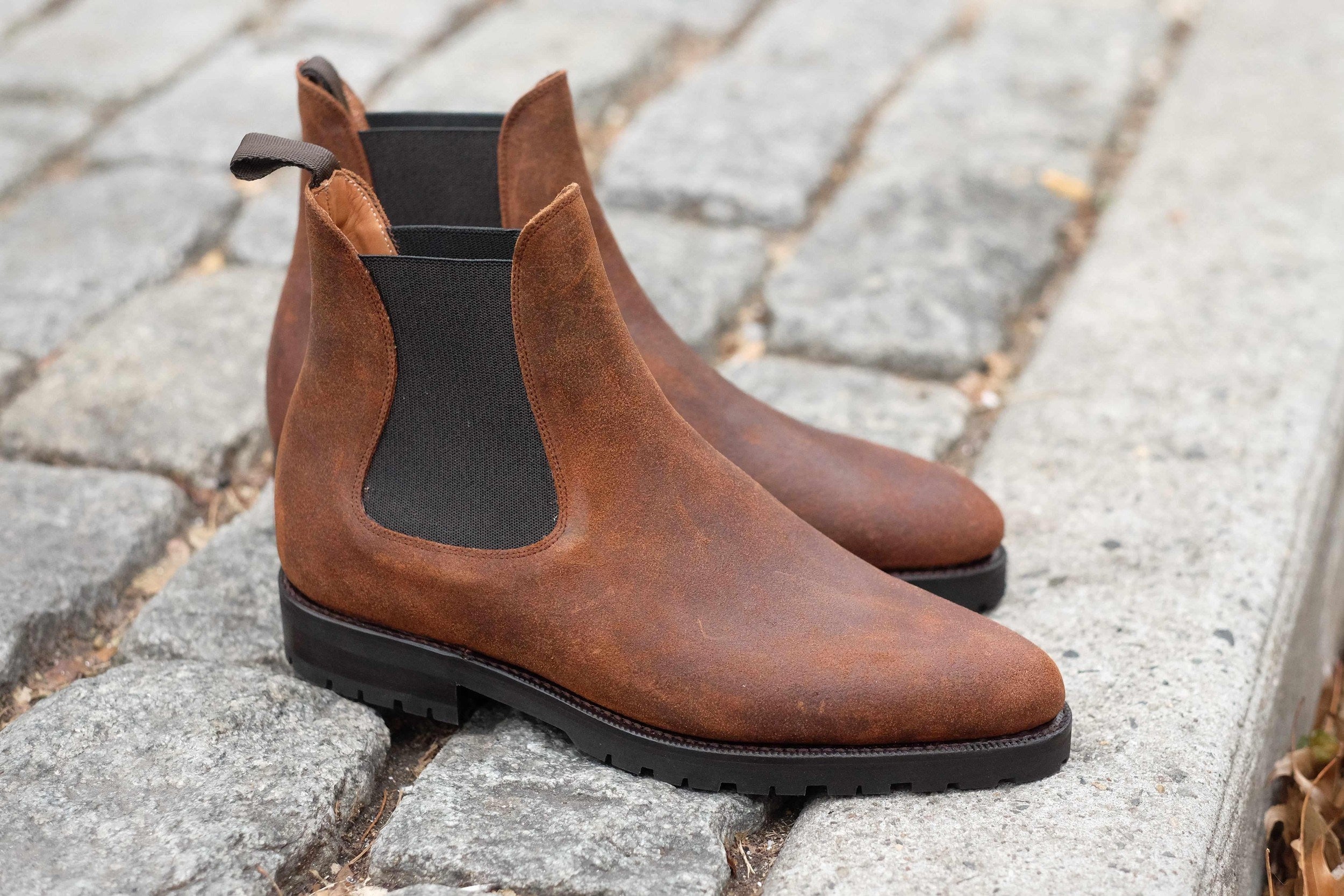 Alki - Brown Waxy Commander-Chelsea Boots-J.FitzPatrick Footwear