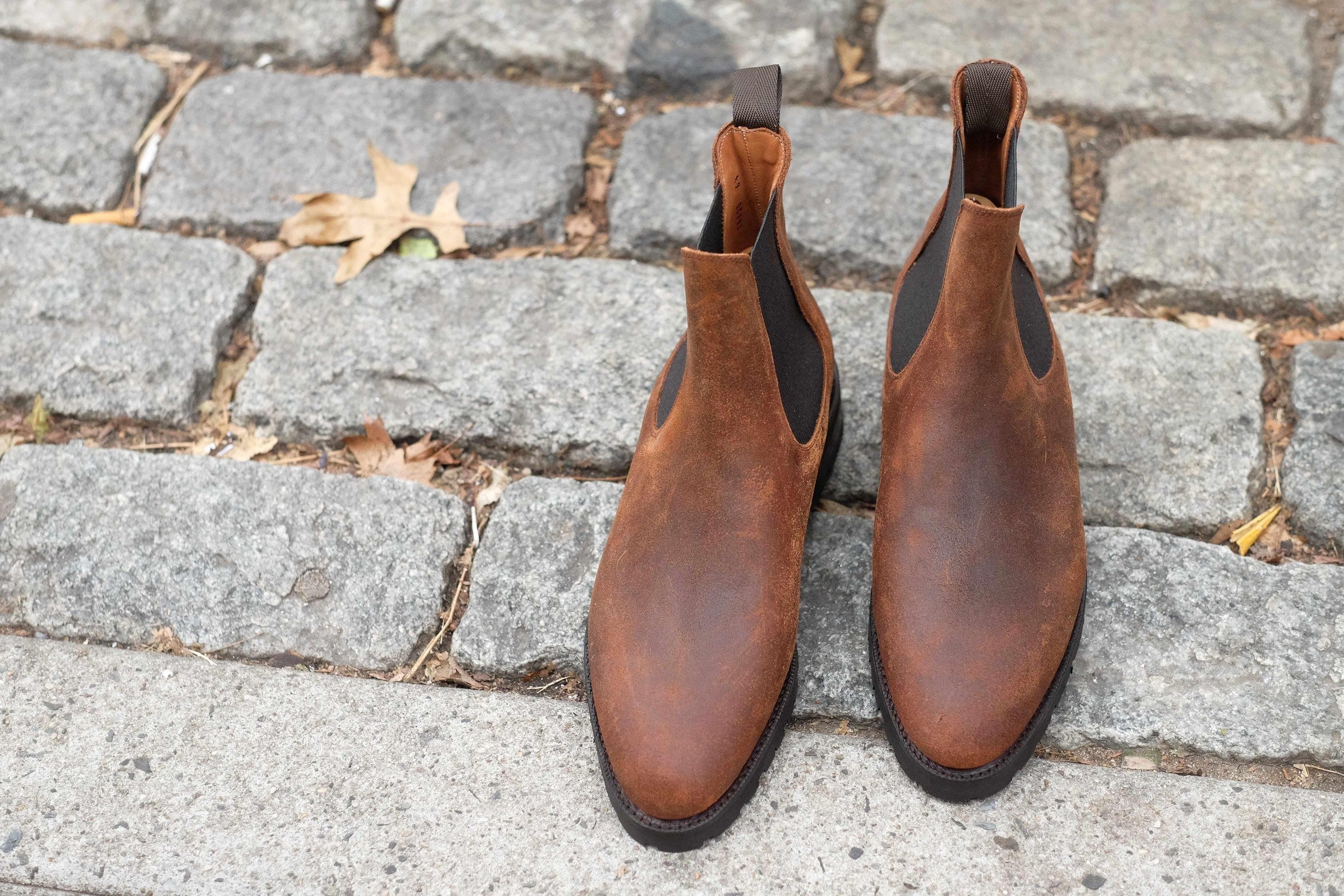 Alki - Brown Waxy Commander-Chelsea Boots-J.FitzPatrick Footwear