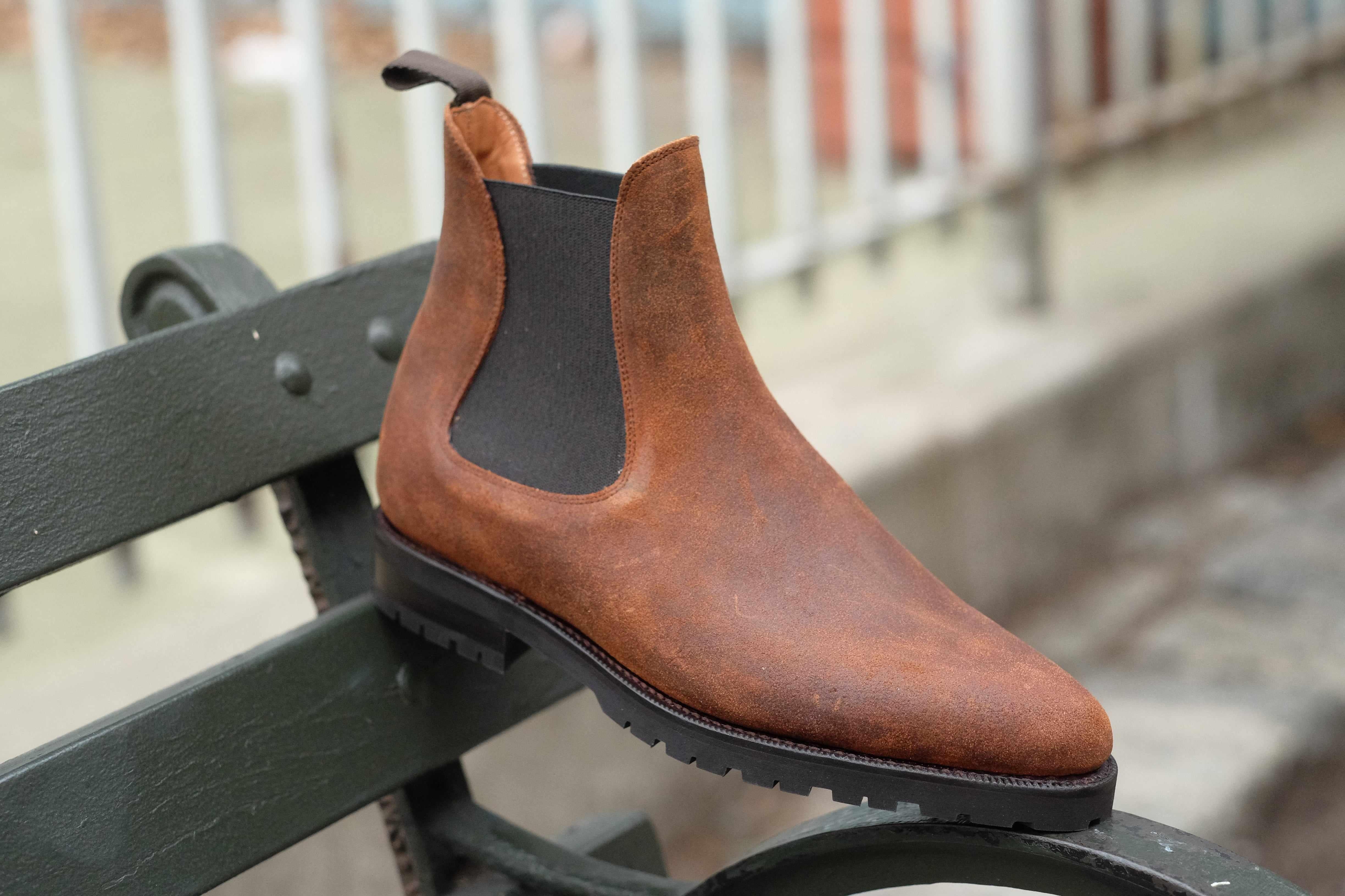 Alki - Brown Waxy Commander-Chelsea Boots-J.FitzPatrick Footwear