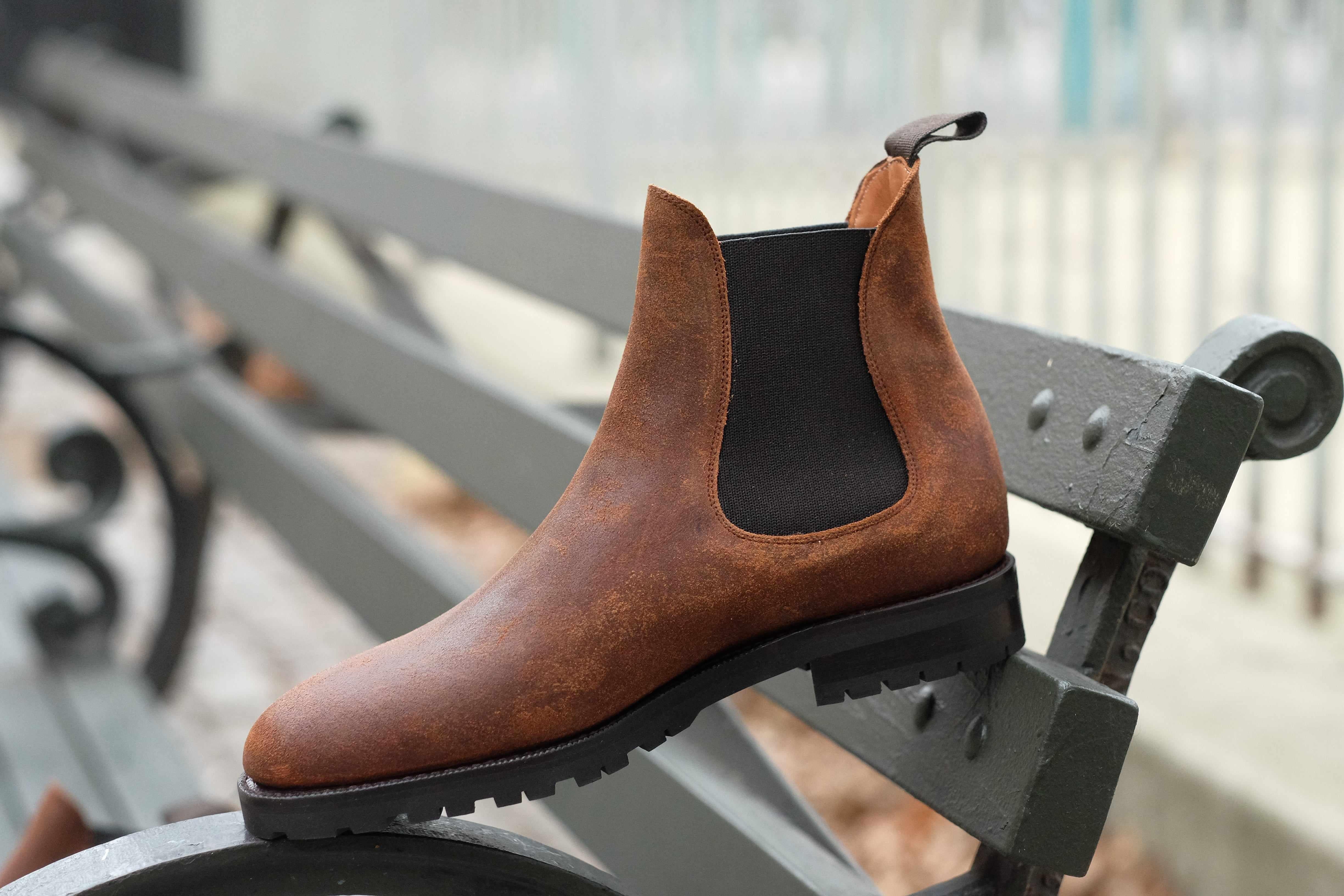 Alki - Brown Waxy Commander-Chelsea Boots-J.FitzPatrick Footwear
