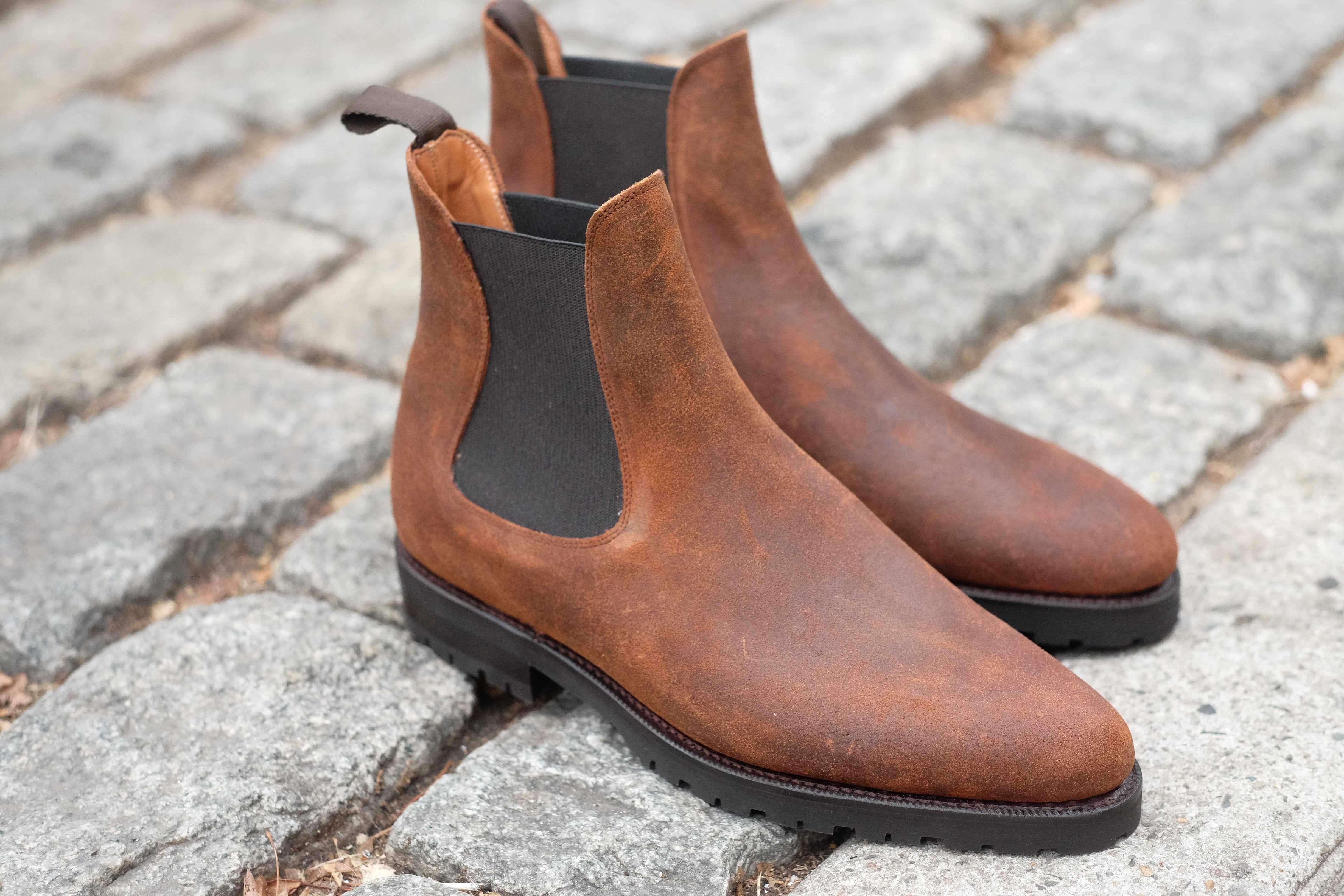 Alki - Brown Waxy Commander-Chelsea Boots-J.FitzPatrick Footwear