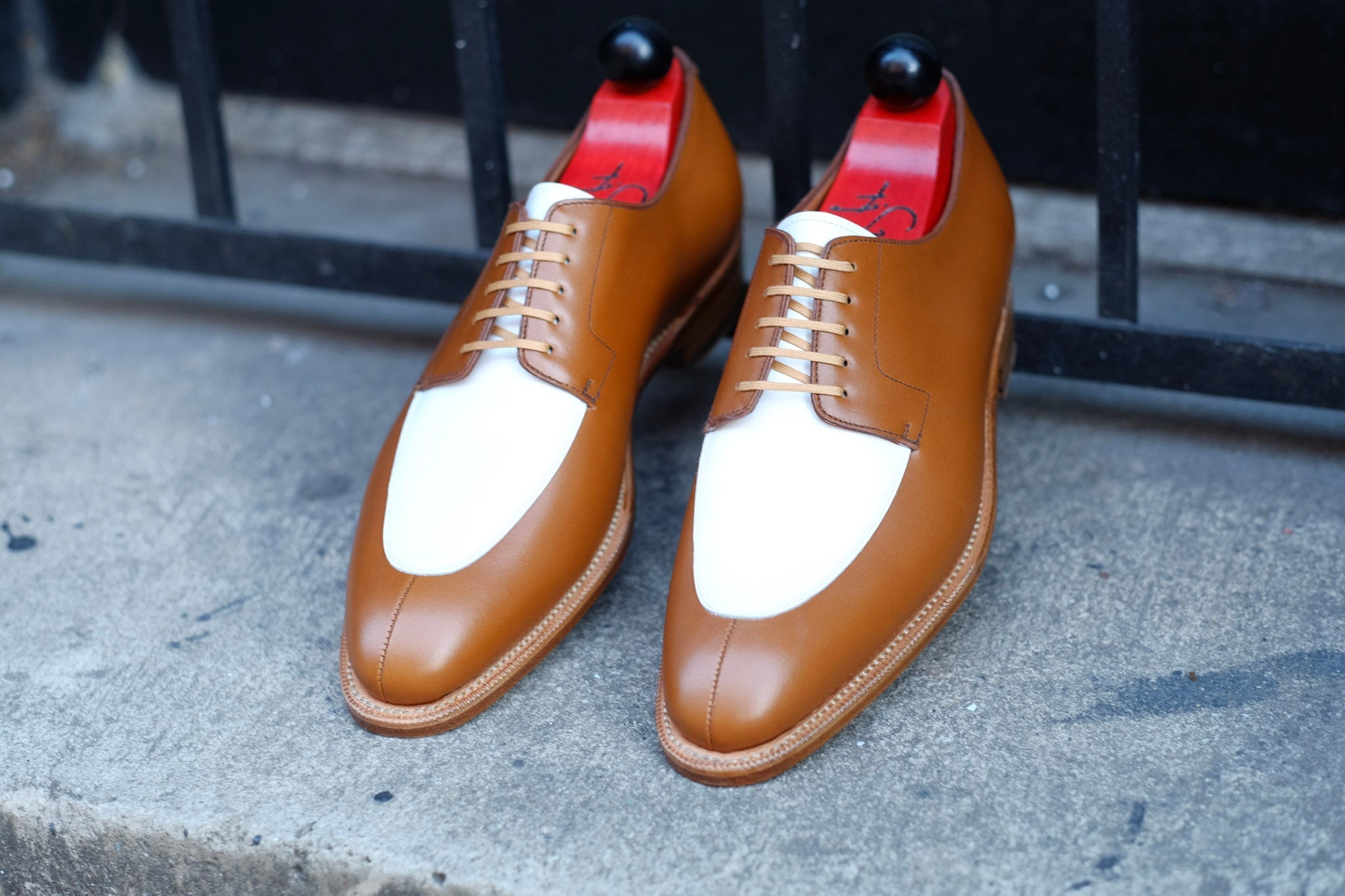Belltown MTO - Maple Calf / White Calf-Made To Order Derbies Derby-J.FitzPatrick Footwear