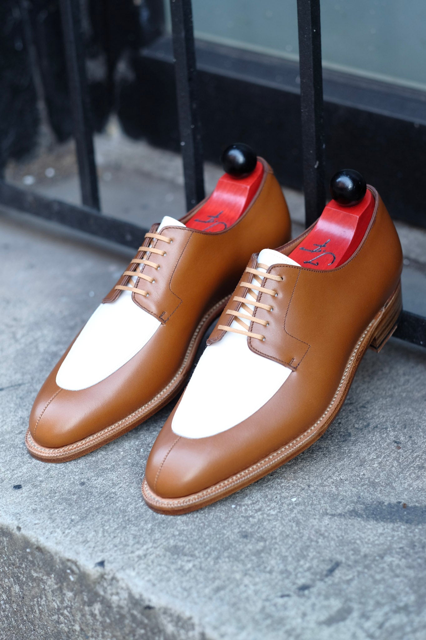 Belltown MTO - Maple Calf / White Calf-Made To Order Derbies Derby-J.FitzPatrick Footwear
