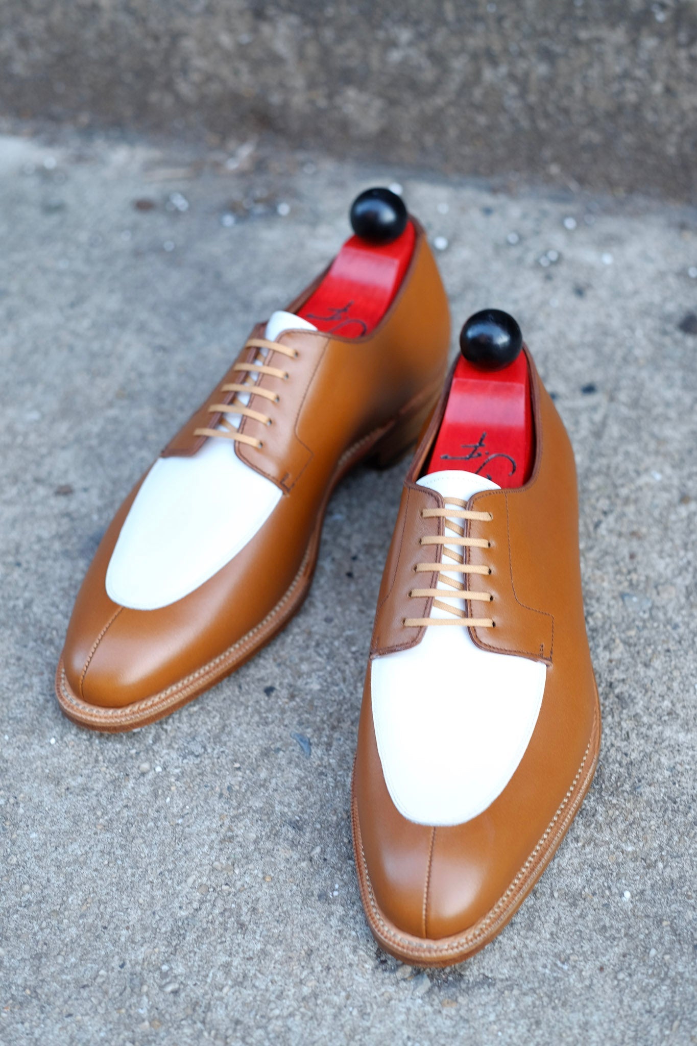 Belltown MTO - Maple Calf / White Calf-Made To Order Derbies Derby-J.FitzPatrick Footwear