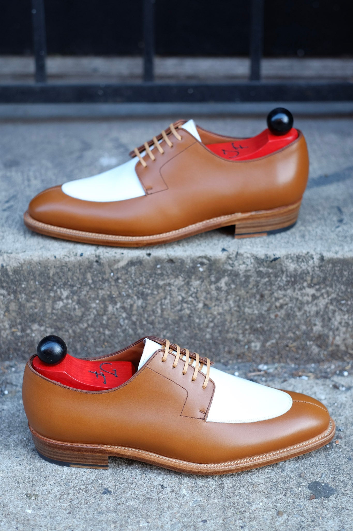 Belltown MTO - Maple Calf / White Calf-Made To Order Derbies Derby-J.FitzPatrick Footwear