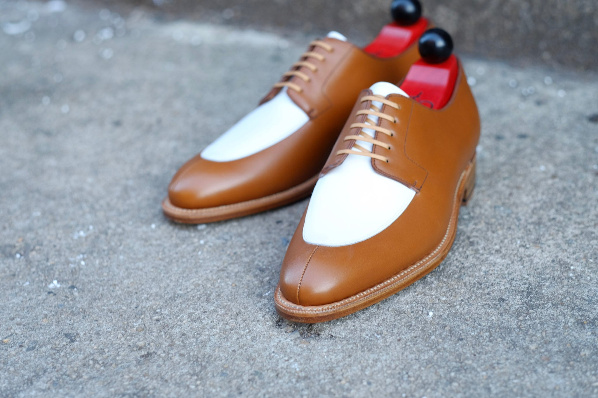 Belltown MTO - Maple Calf / White Calf-Made To Order Derbies Derby-J.FitzPatrick Footwear