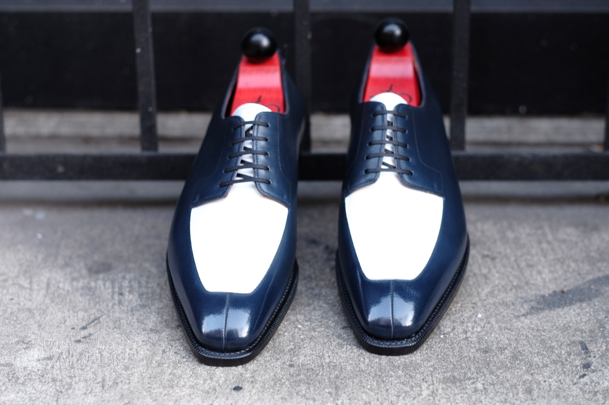 Belltown MTO - Midnight Calf / White Calf-Made To Order Derbies Derby-J.FitzPatrick Footwear