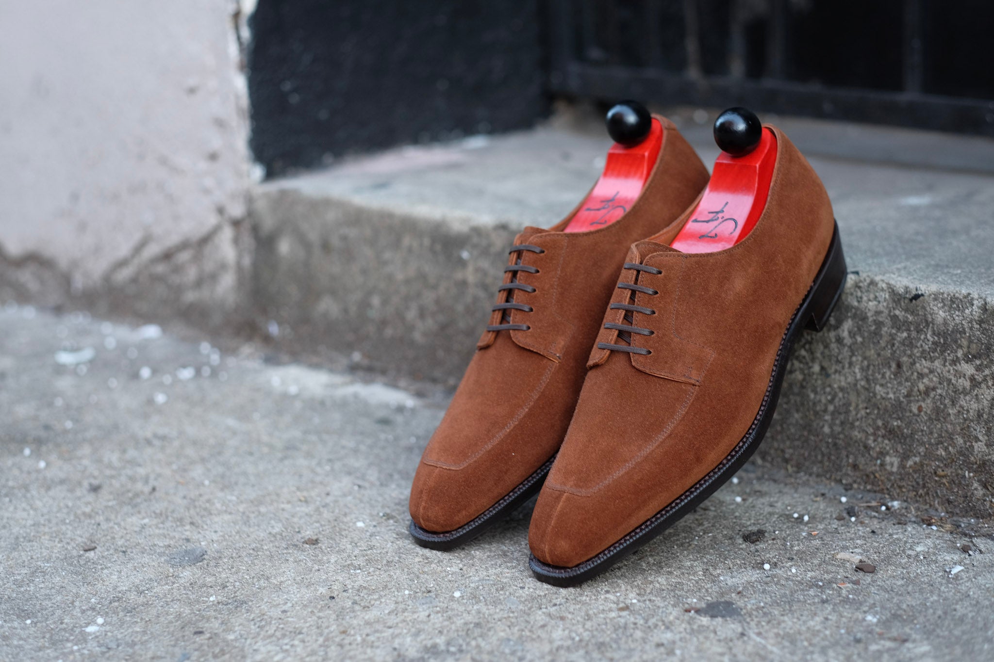 Belltown - MTO - Snuff Suede-Made To Order Derbies Derby-J.FitzPatrick Footwear