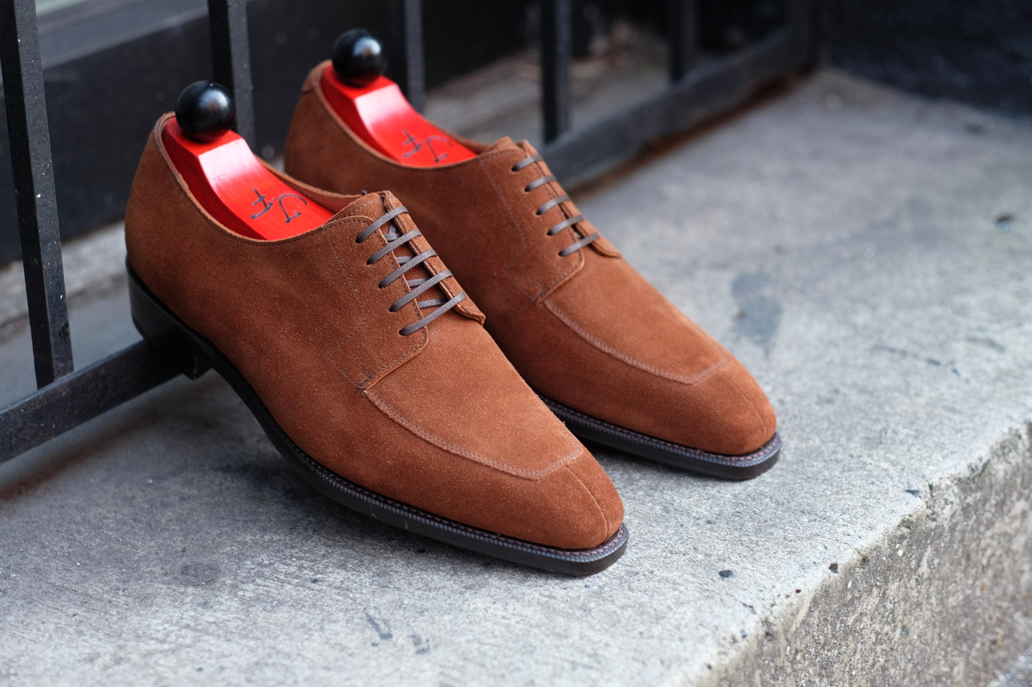 Belltown - MTO - Snuff Suede-Made To Order Derbies Derby-J.FitzPatrick Footwear