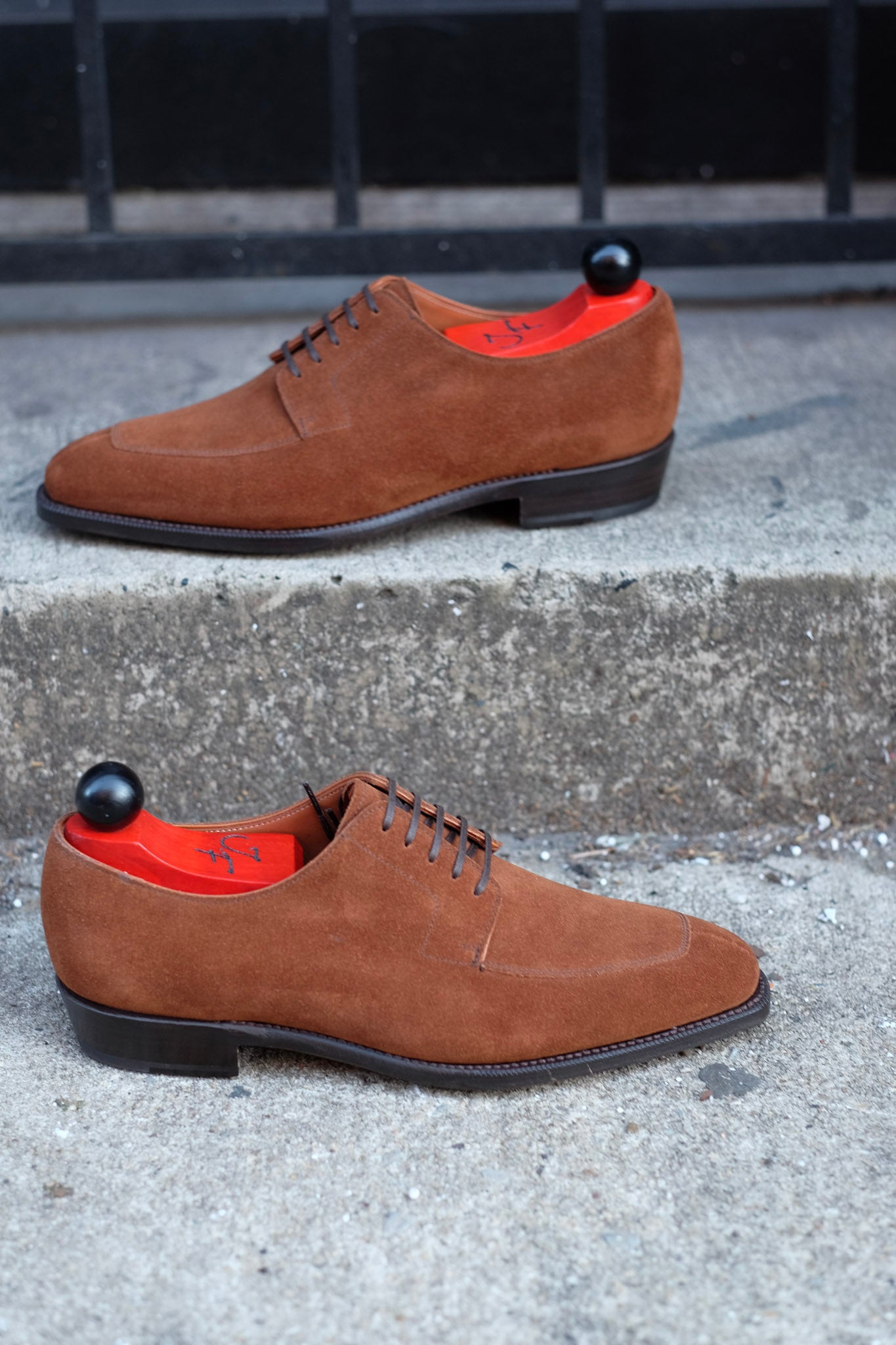 Belltown - MTO - Snuff Suede-Made To Order Derbies Derby-J.FitzPatrick Footwear