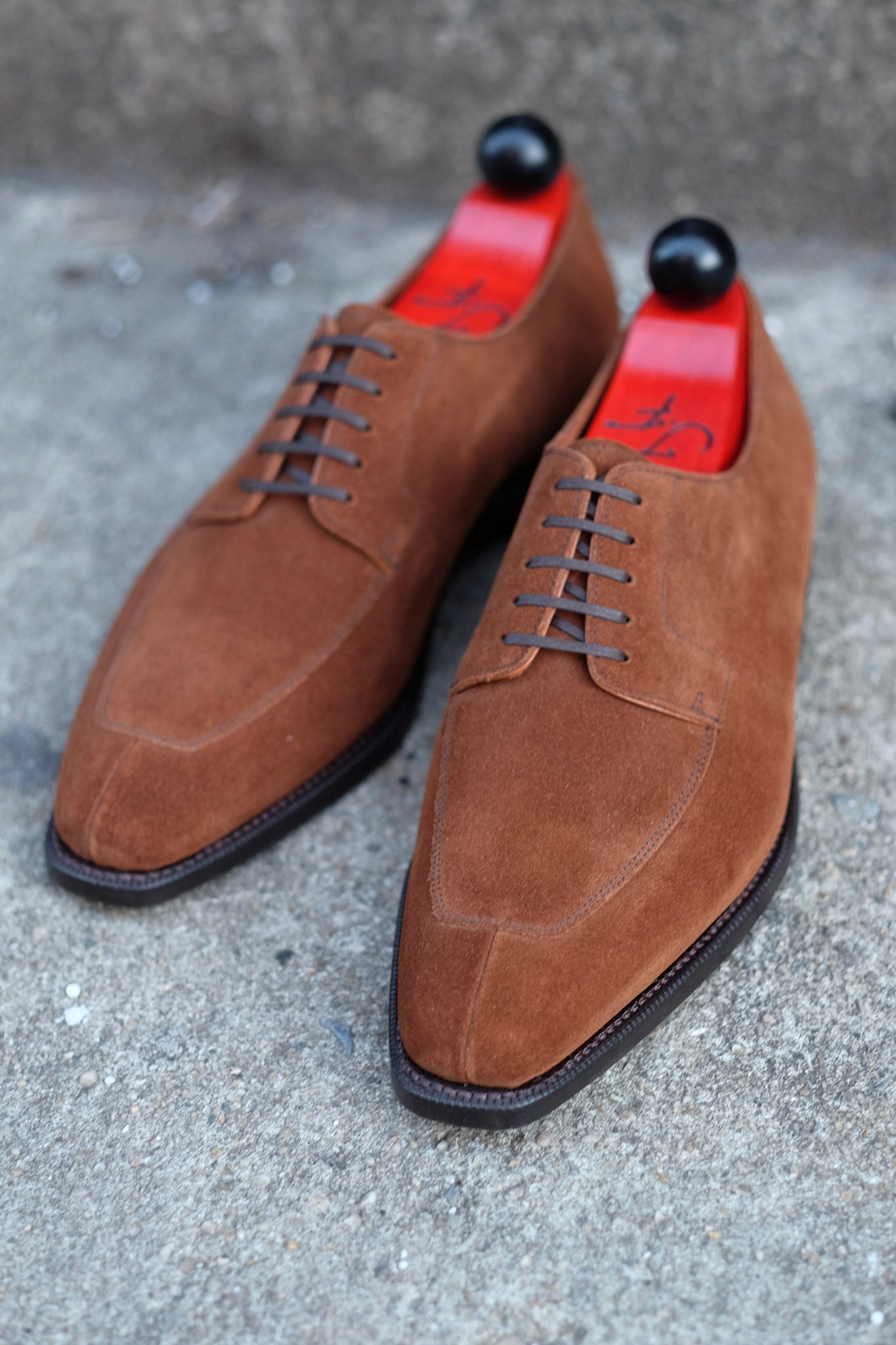 Belltown - MTO - Snuff Suede-Made To Order Derbies Derby-J.FitzPatrick Footwear