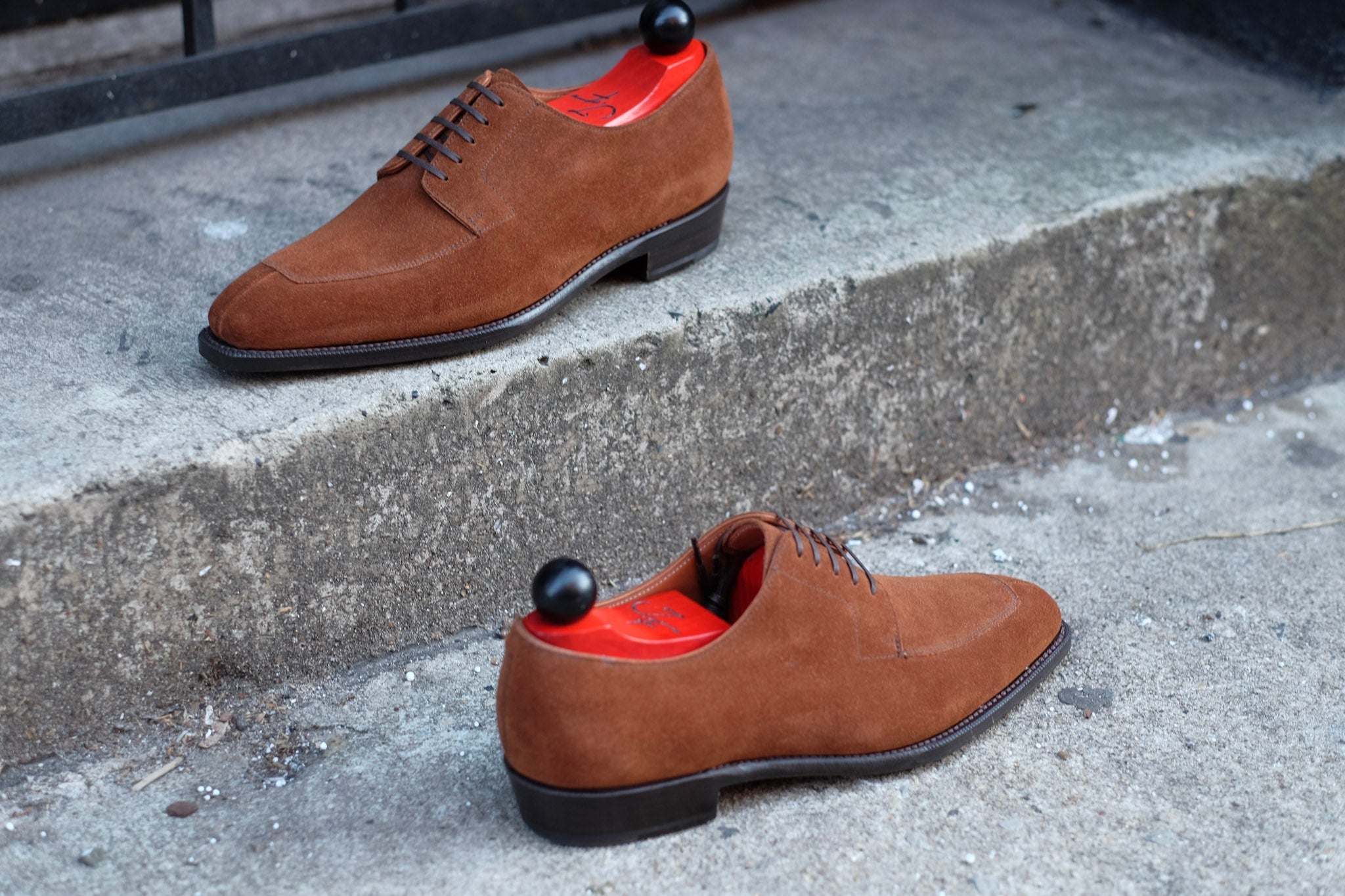 Belltown - MTO - Snuff Suede-Made To Order Derbies Derby-J.FitzPatrick Footwear