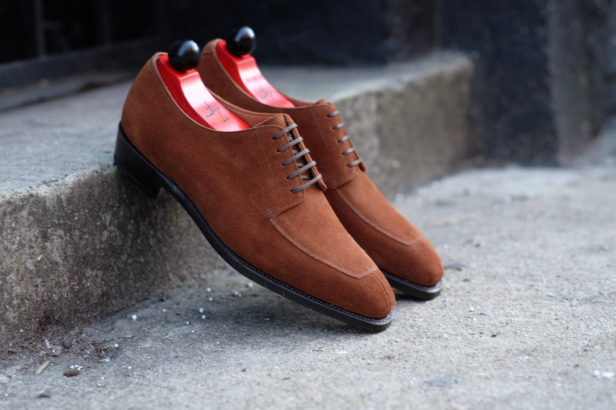 Belltown - MTO - Snuff Suede-Made To Order Derbies Derby-J.FitzPatrick Footwear