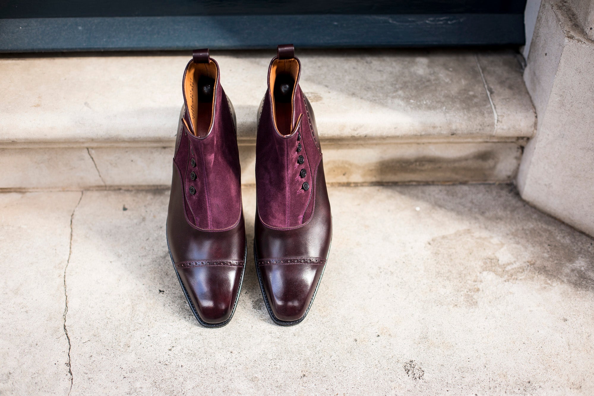 Blue Ridge - MTO - Plum Museum Calf / Regal Purple Suede - MGF Last - Single Leather Sole-Made To Order-J.FitzPatrick Footwear