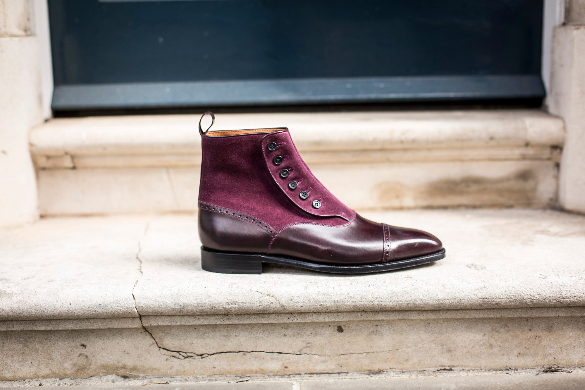 Blue Ridge - MTO - Plum Museum Calf / Regal Purple Suede - MGF Last - Single Leather Sole-Made To Order-J.FitzPatrick Footwear