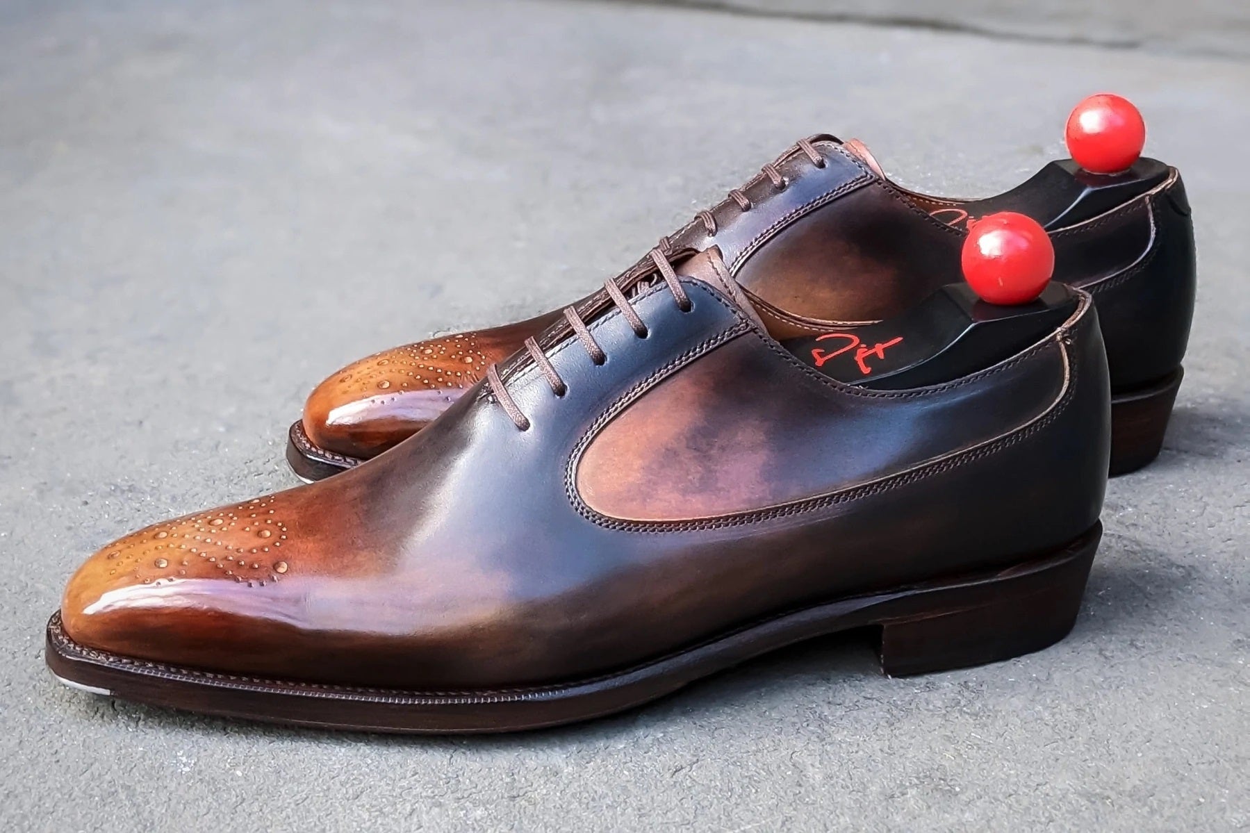 Calfskin Belt - Custom Patina-Custom Patina Belt-J.FitzPatrick Footwear
