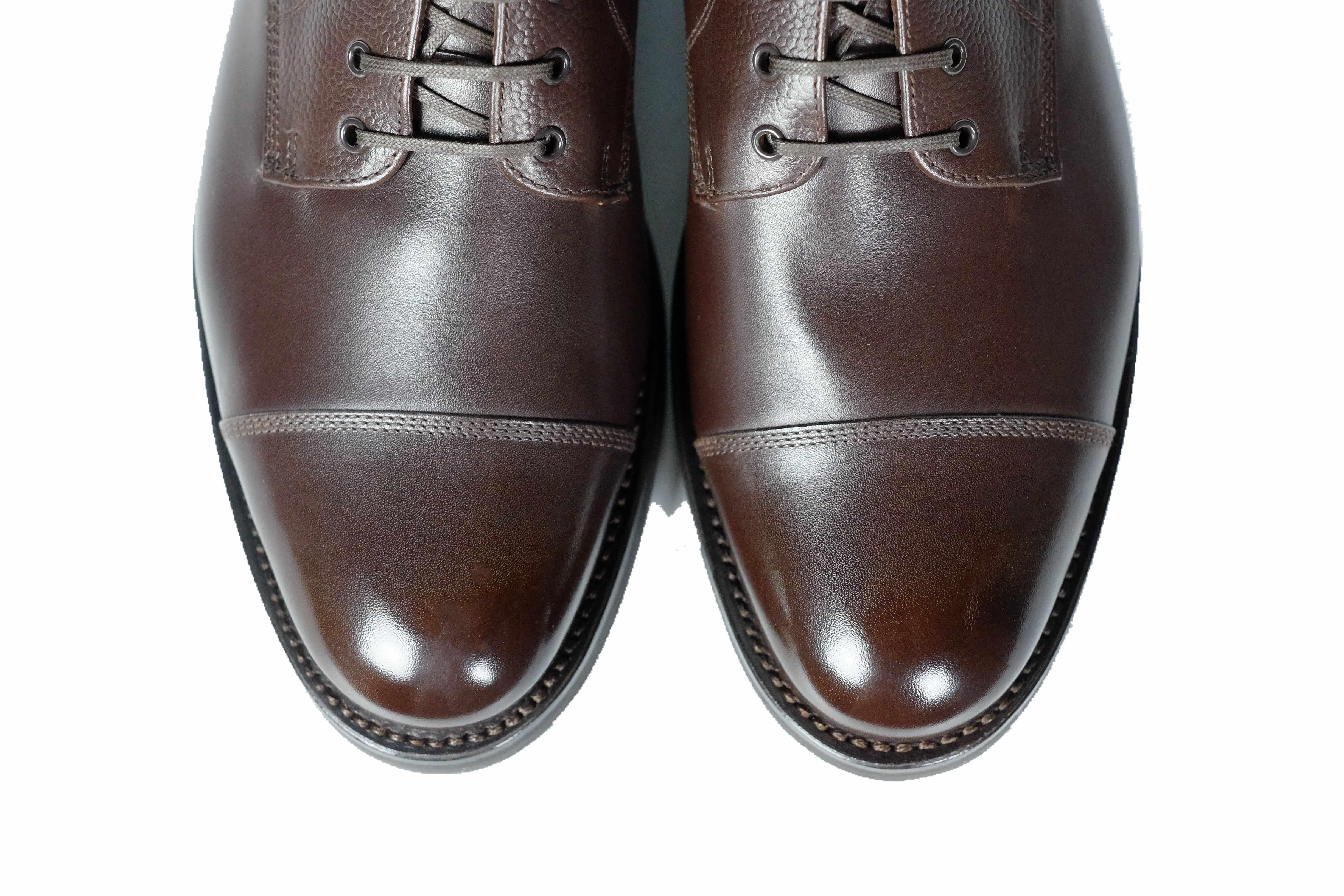Columbia Redux - Dark Oak Calf / Dark Oak Grain-Derby Boots-J.FitzPatrick Footwear