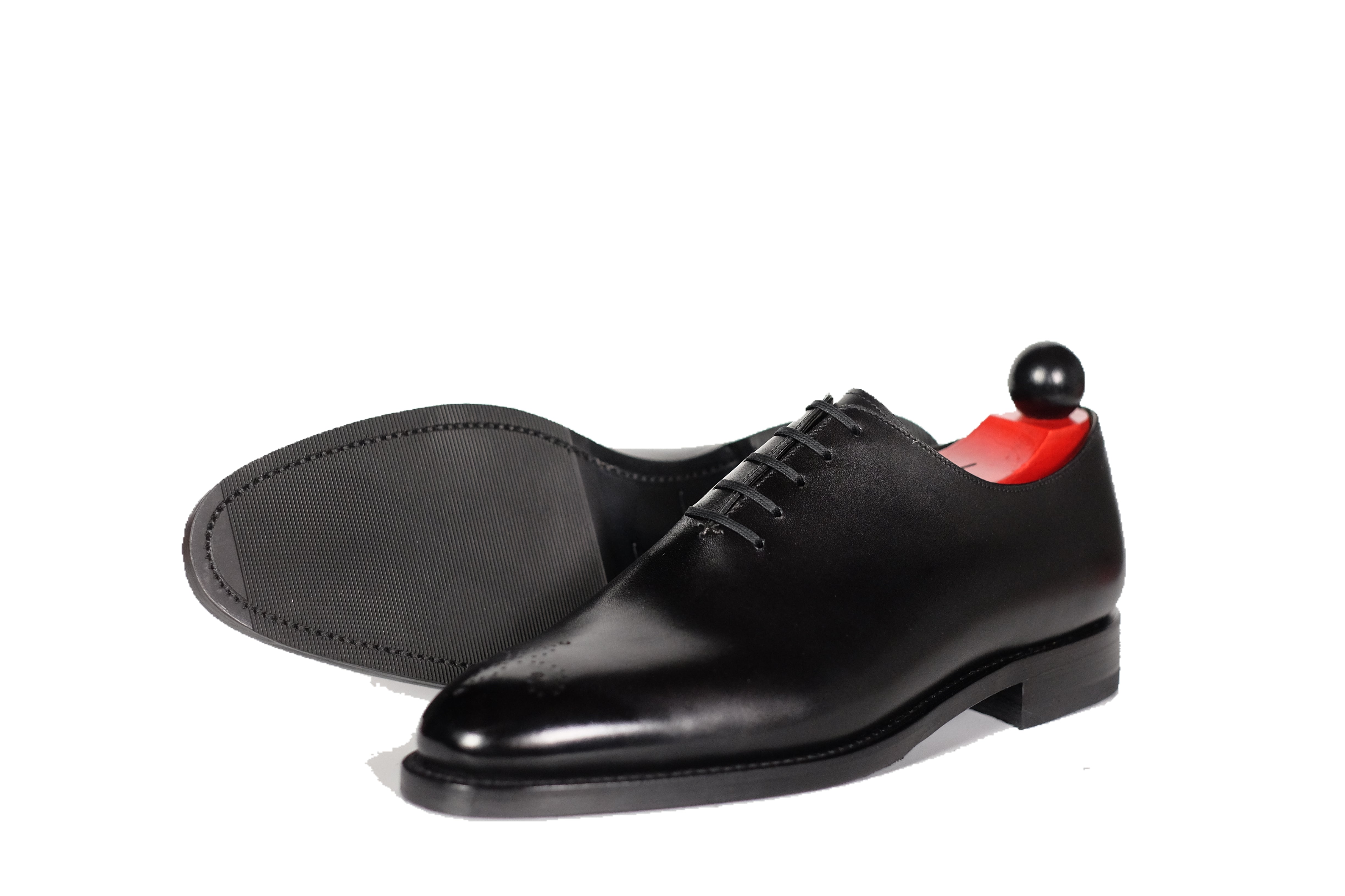 Crescent - Black Calf-Wholecut Oxfords-J.FitzPatrick Footwear