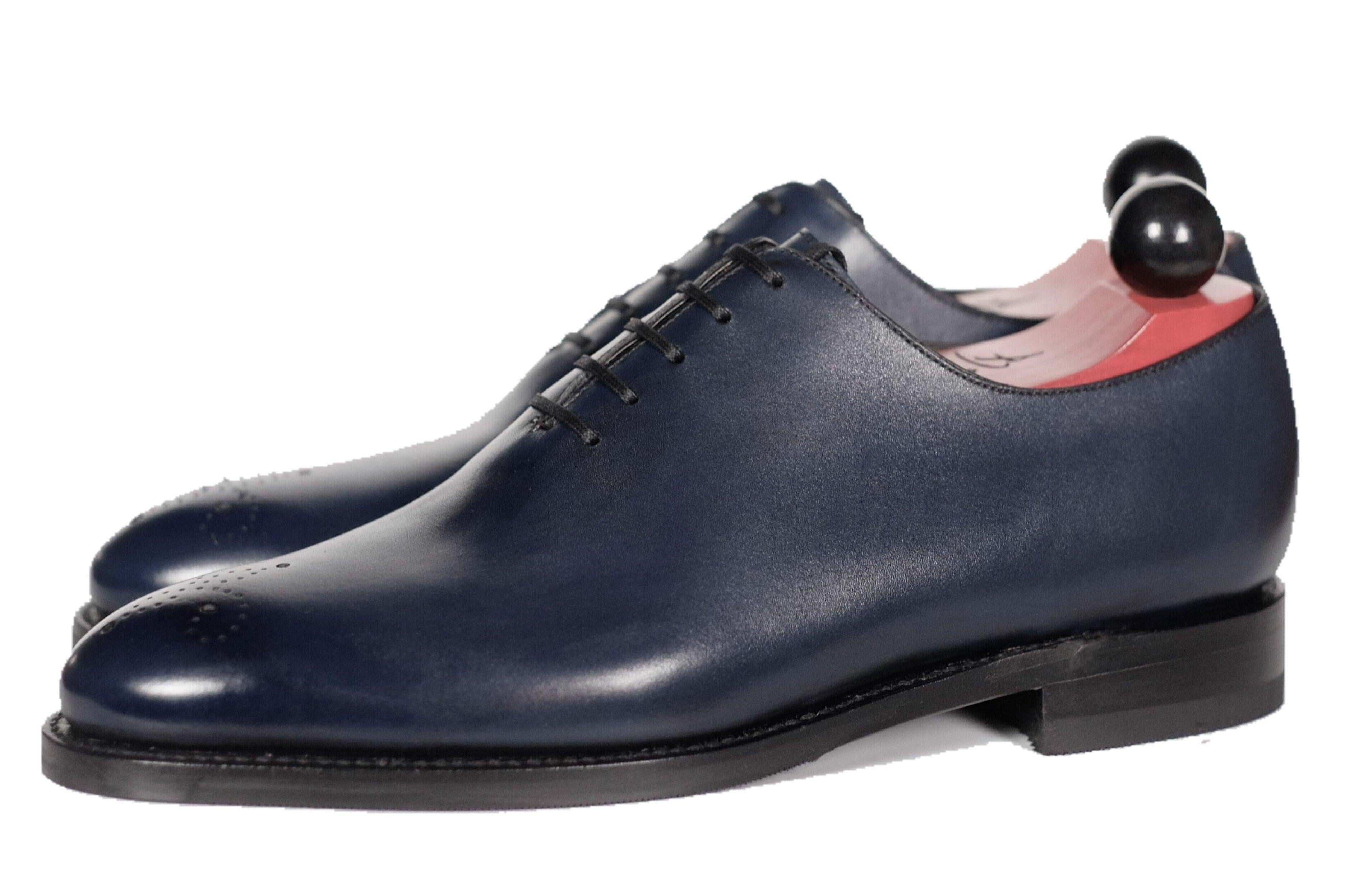 Crescent - Deep Ocean Calf-Wholecut Oxfords-J.FitzPatrick Footwear