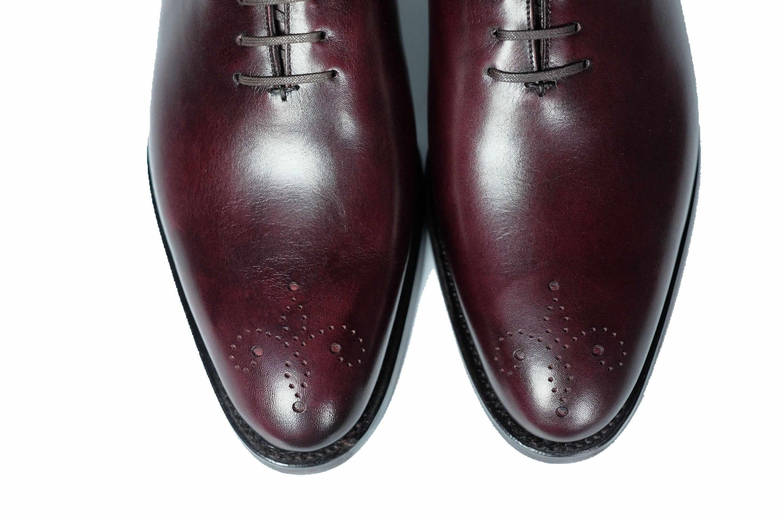 Crescent - Sangria Calf-Wholecut Oxfords-J.FitzPatrick Footwear