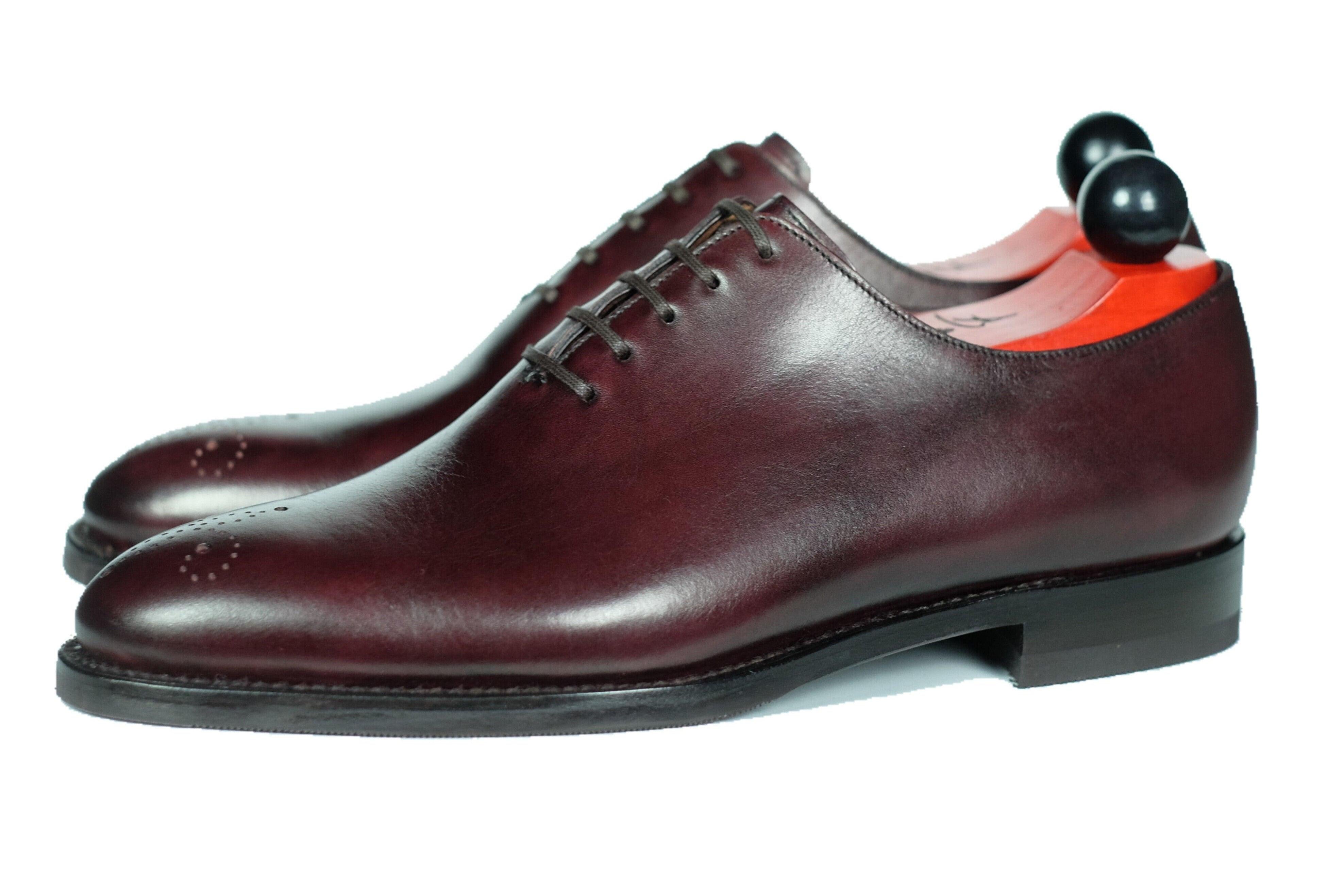 Crescent - Sangria Calf-Wholecut Oxfords-J.FitzPatrick Footwear
