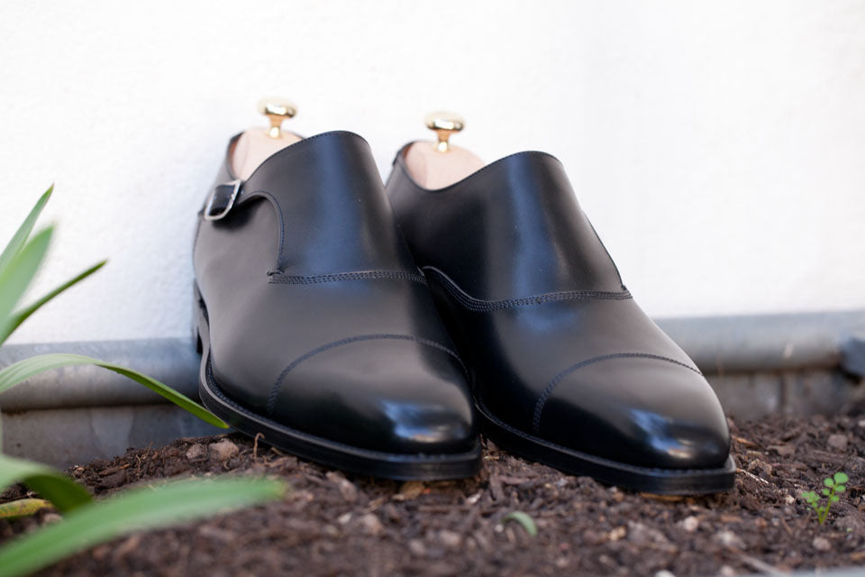 Fauntleroy - MTO - Black Calf-Made To Order Single Monkstrap Captoe Cap Toe-J.FitzPatrick Footwear