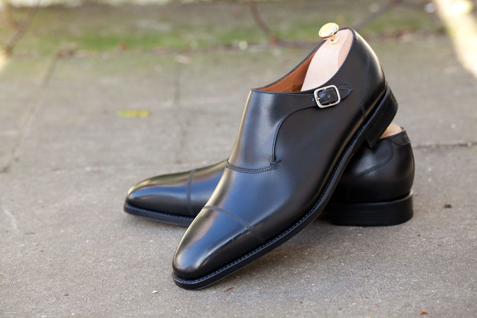 Fauntleroy - MTO - Black Calf-Made To Order Single Monkstrap Captoe Cap Toe-J.FitzPatrick Footwear