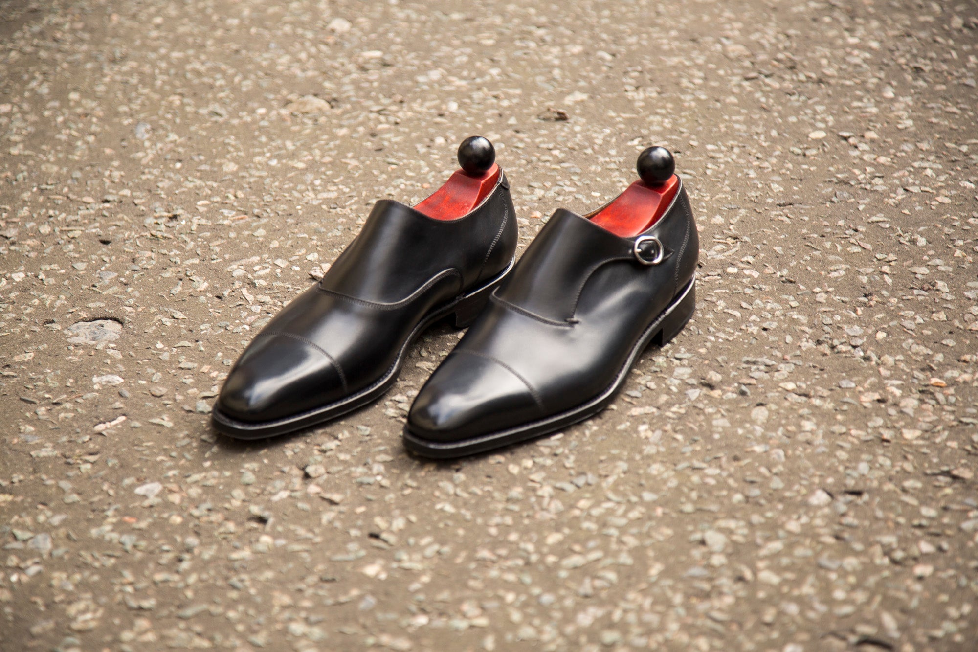 Fauntleroy - MTO - Black Calf-Made To Order Single Monkstrap Captoe Cap Toe-J.FitzPatrick Footwear