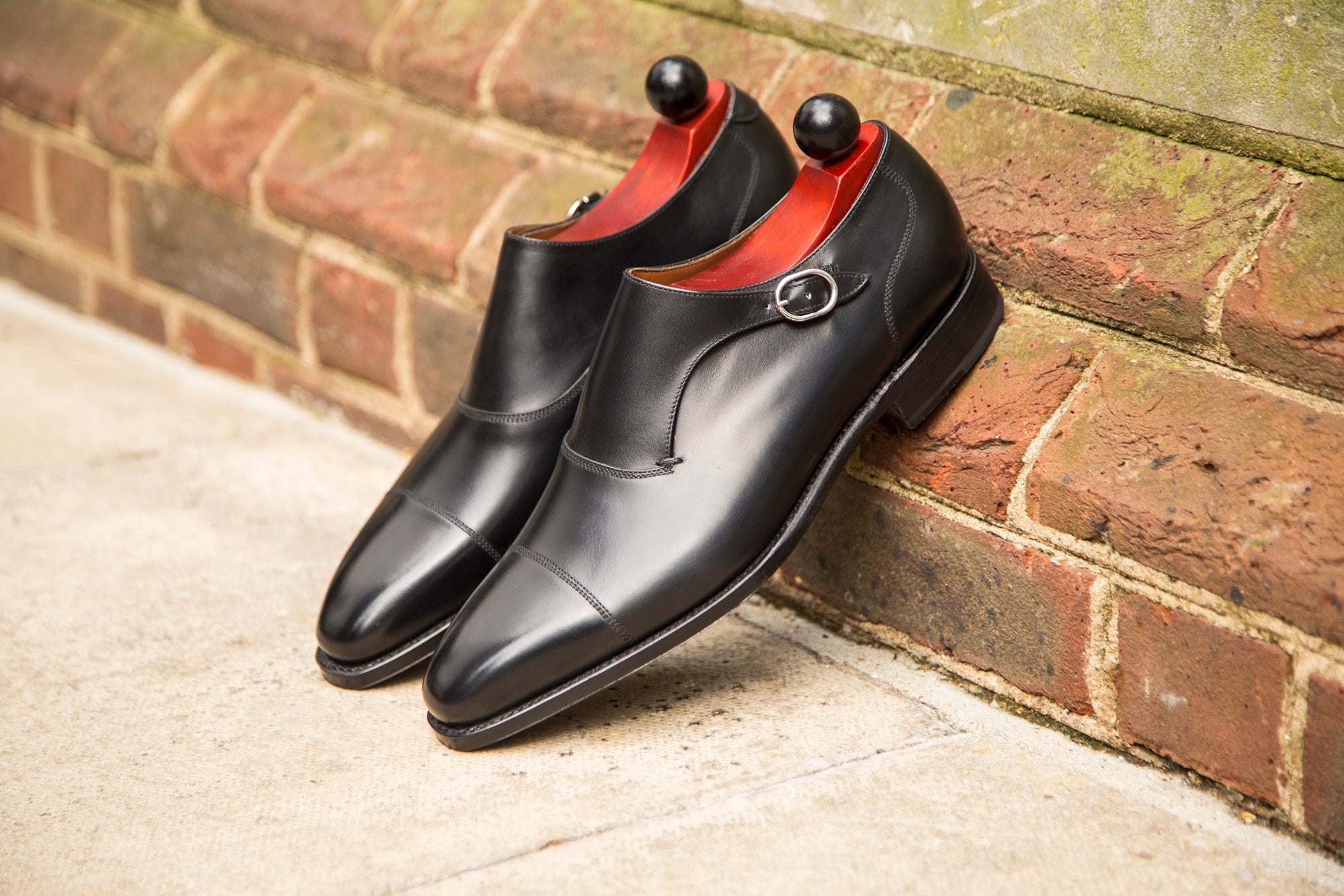 Fauntleroy - MTO - Black Calf-Made To Order Single Monkstrap Captoe Cap Toe-J.FitzPatrick Footwear