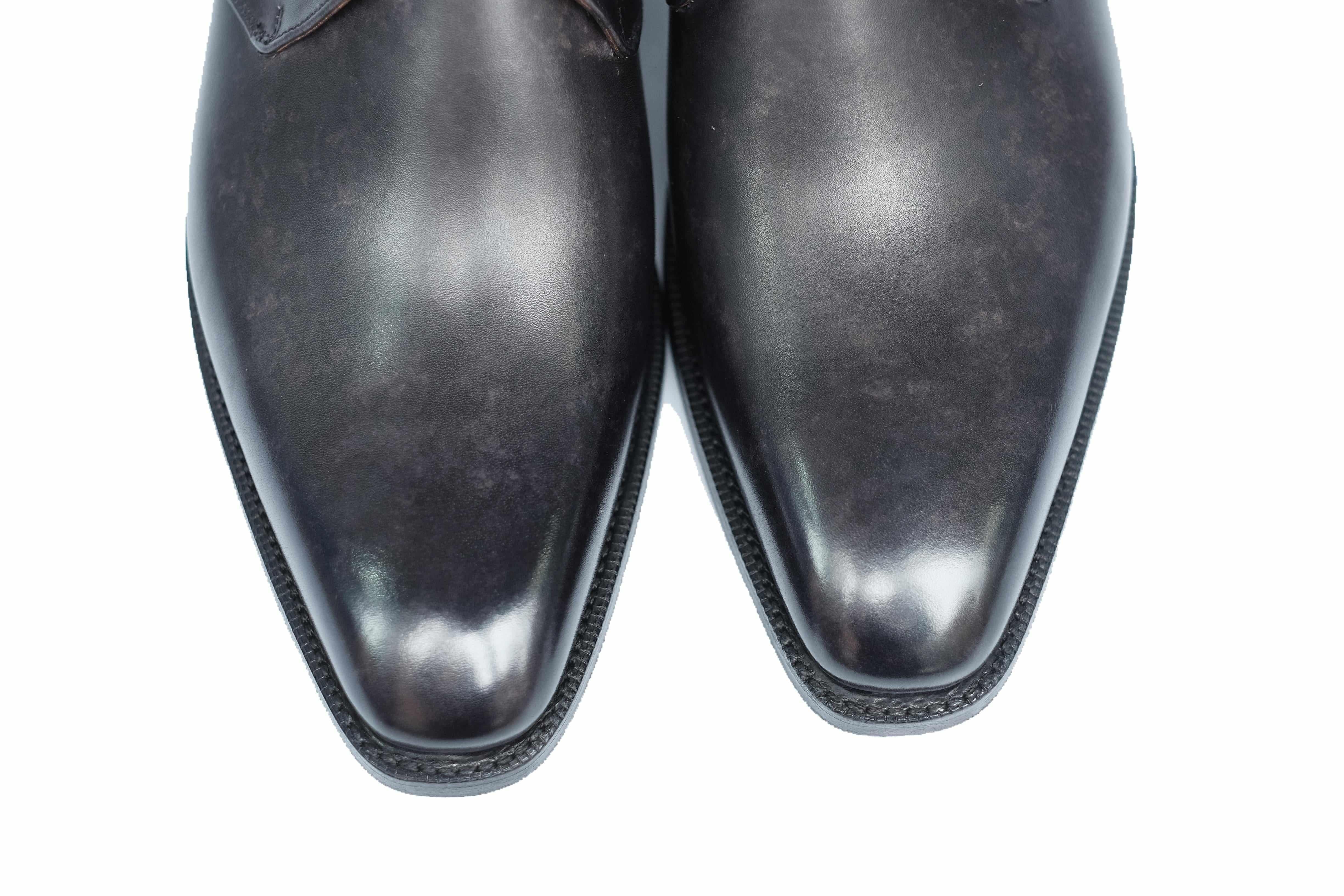 Fremont - Black Marble Patina-Two Eyelet Derbies-J.FitzPatrick Footwear