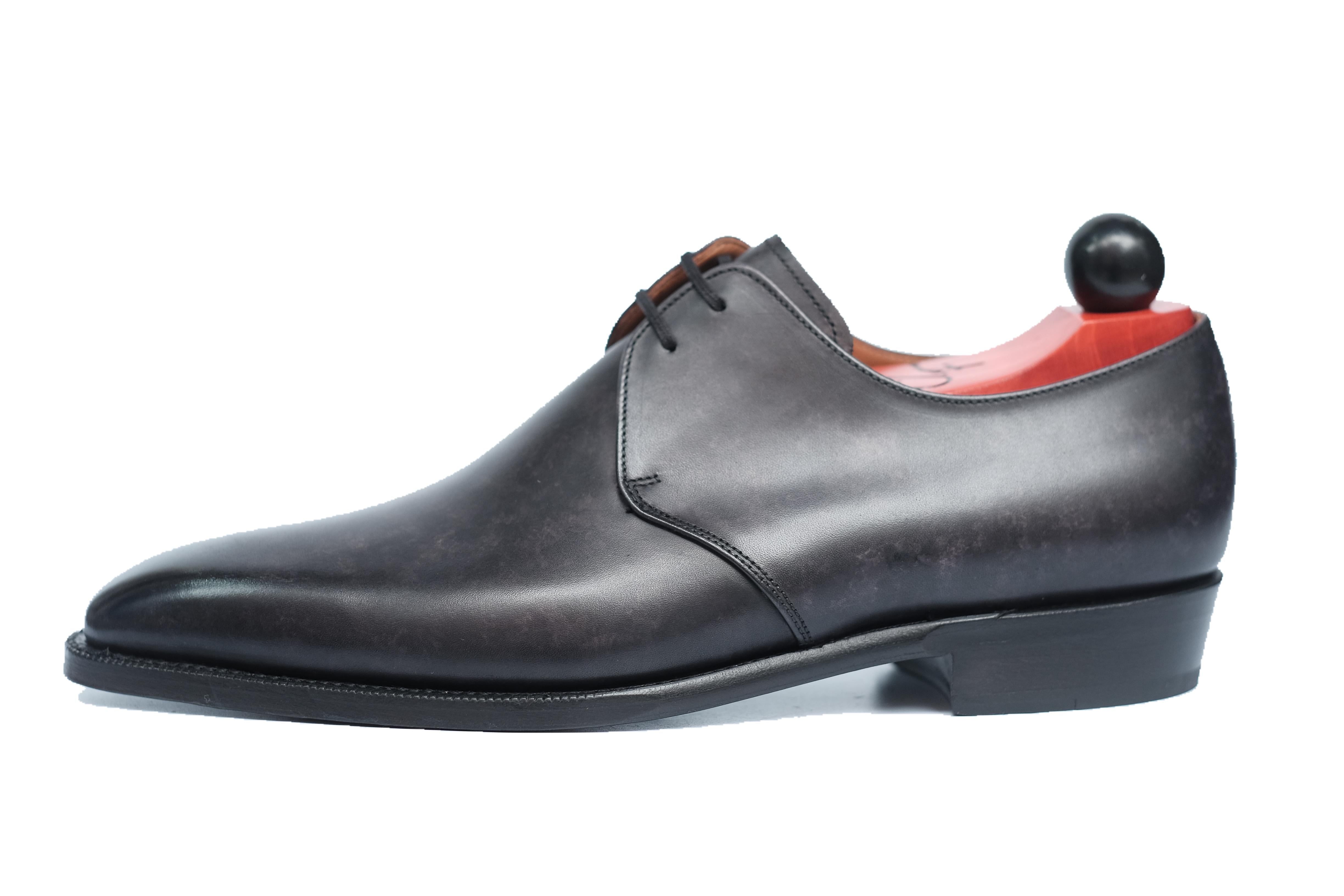 Fremont - Black Marble Patina-Two Eyelet Derbies-J.FitzPatrick Footwear