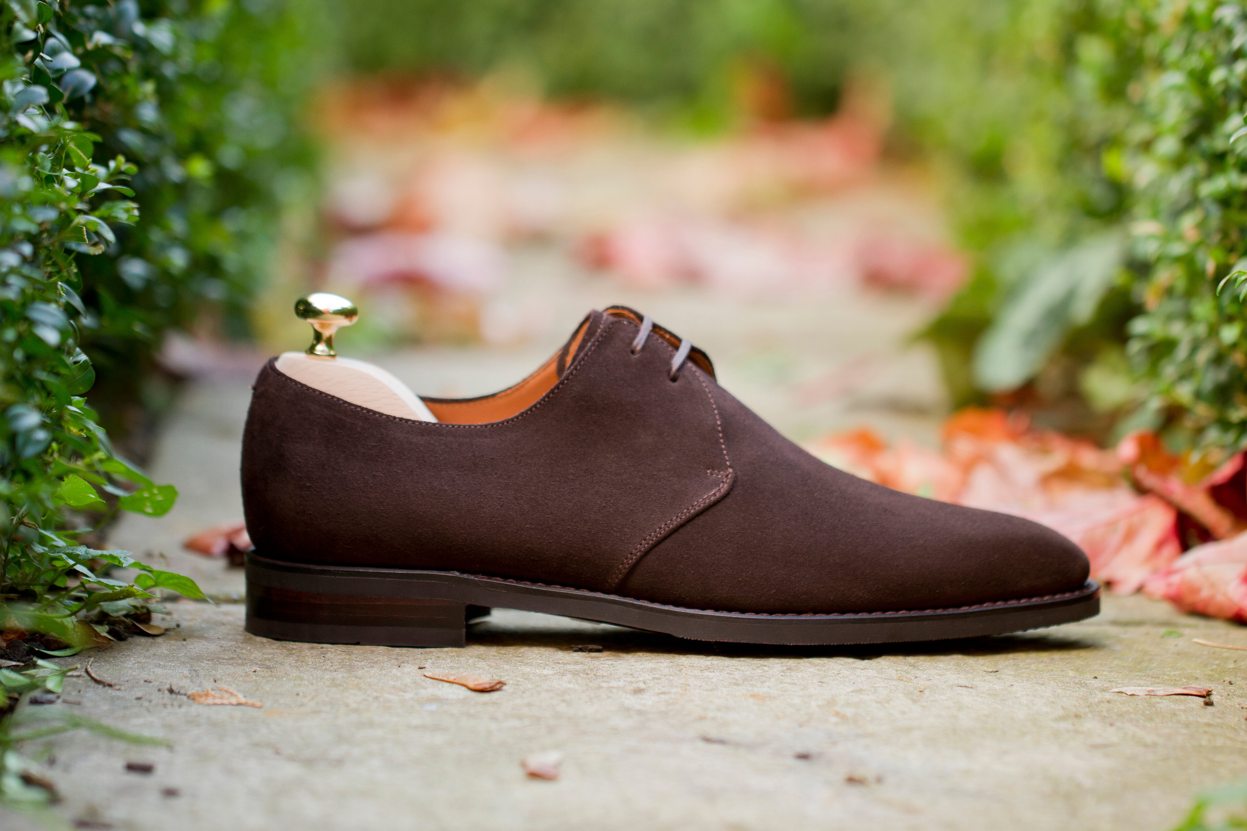 Fremont - MTO - Bitter Chocolate Suede-Made To Order Derbies Derby Two Eyelet-J.FitzPatrick Footwear