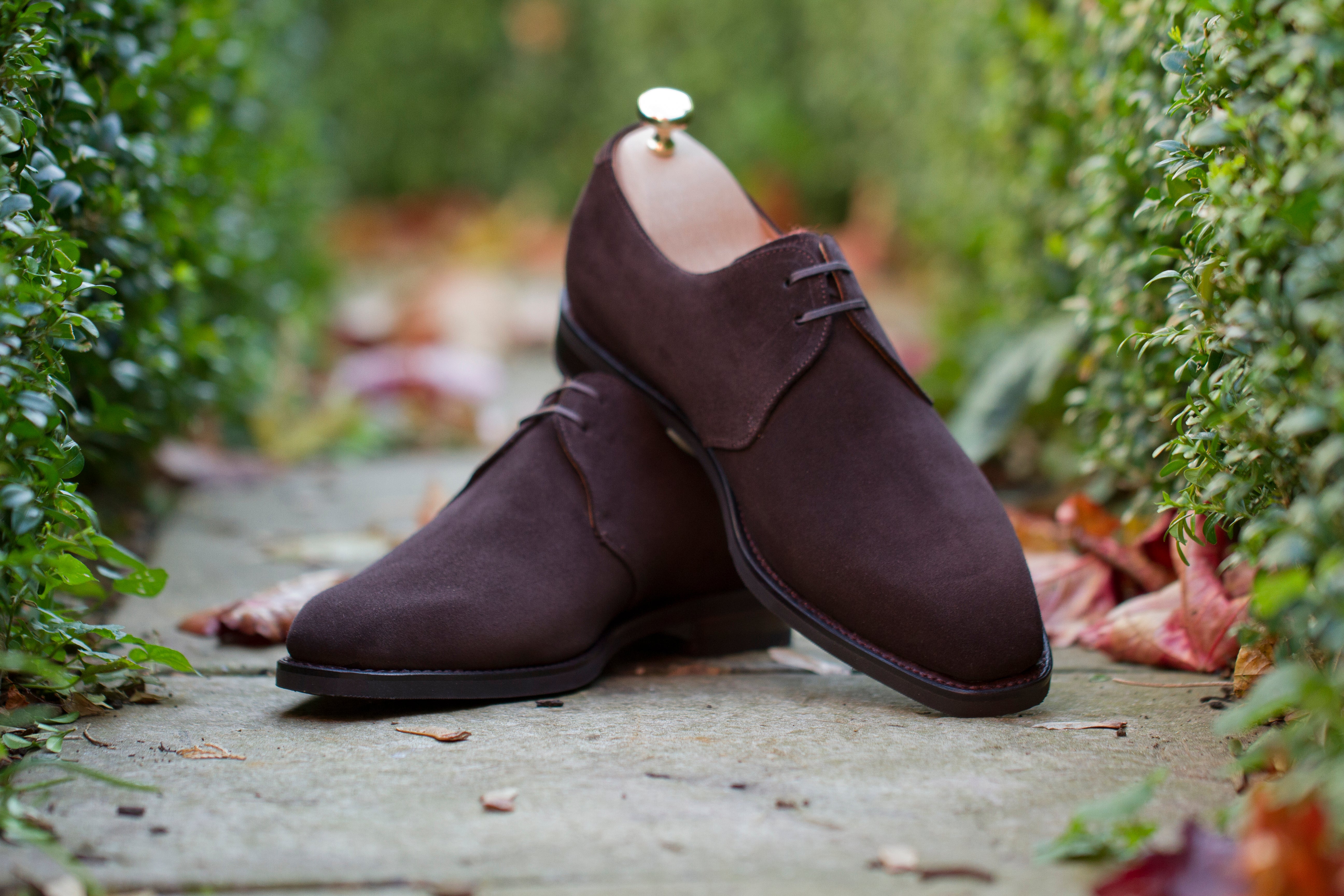 Fremont - MTO - Bitter Chocolate Suede-Made To Order Derbies Derby Two Eyelet-J.FitzPatrick Footwear