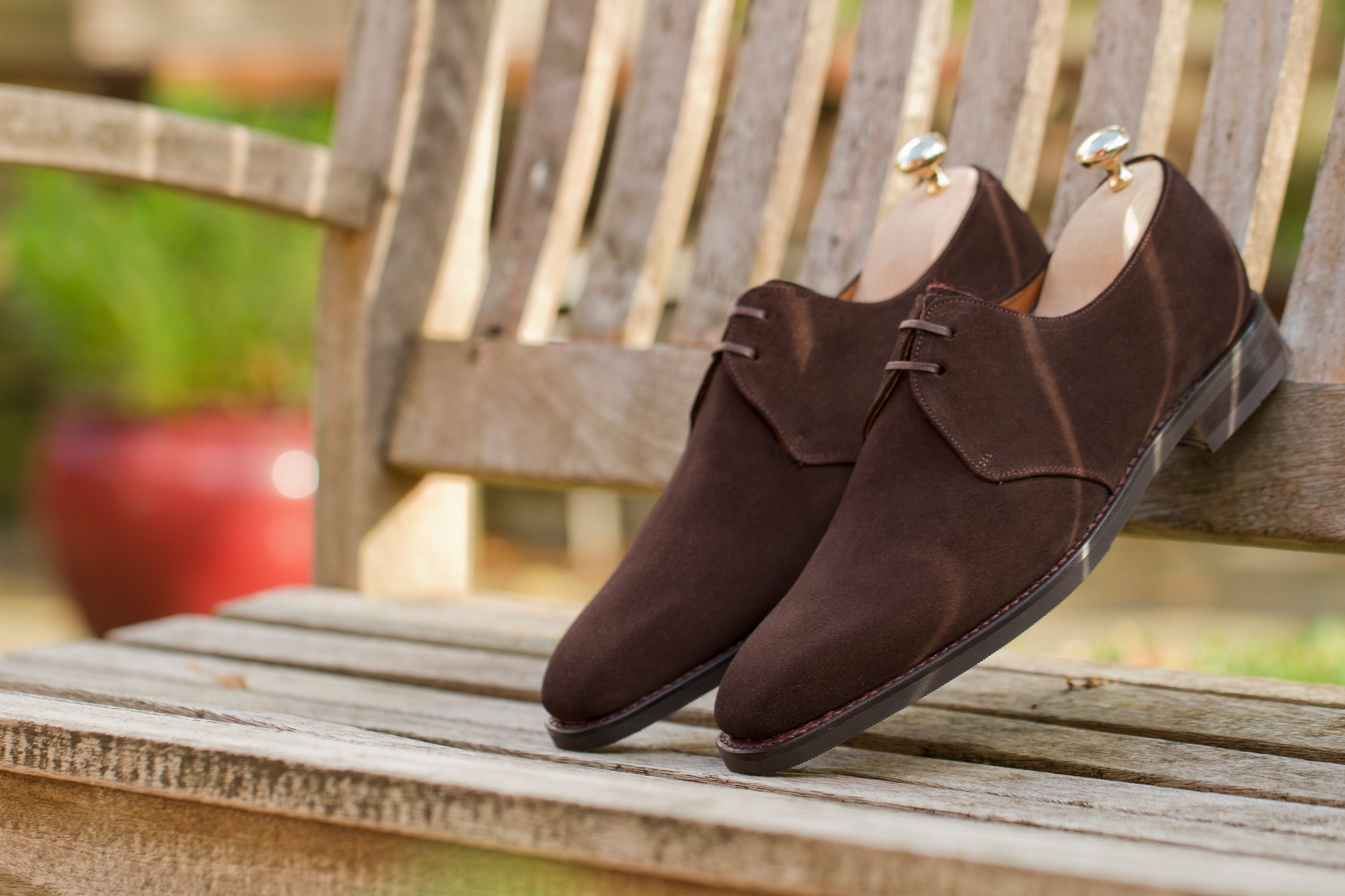 Fremont - MTO - Bitter Chocolate Suede-Made To Order Derbies Derby Two Eyelet-J.FitzPatrick Footwear