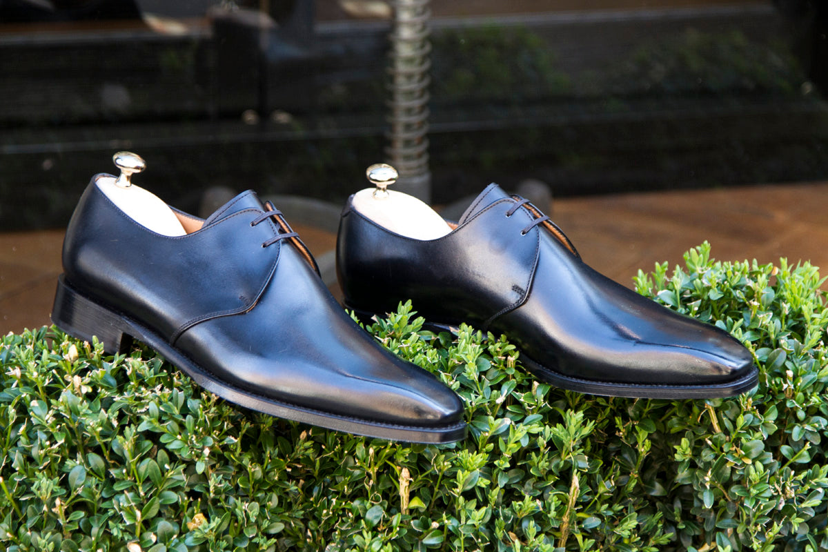 Fremont - MTO - Black Calf-Made To Order Derbies Derby Two Eyelet-J.FitzPatrick Footwear