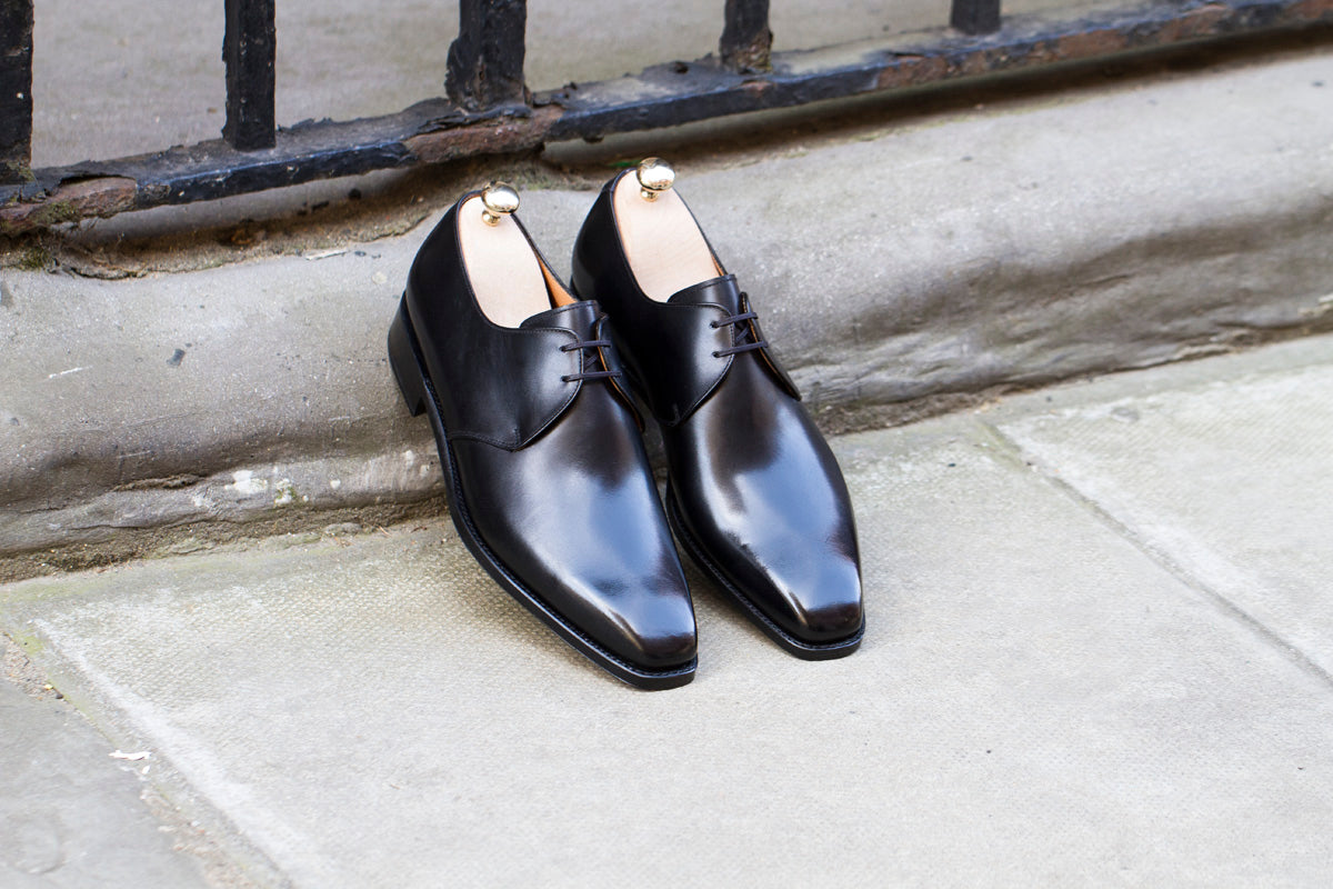 Fremont - MTO - Black Calf-Made To Order Derbies Derby Two Eyelet-J.FitzPatrick Footwear