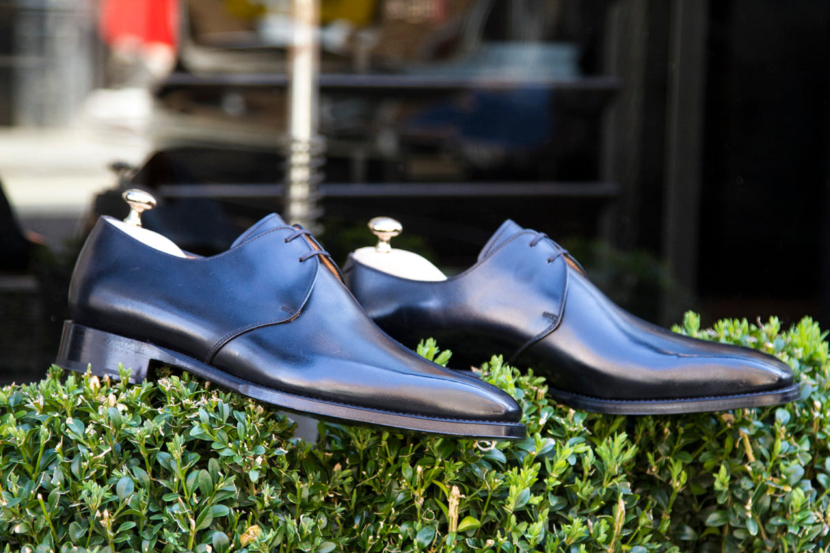 Fremont - MTO - Black Calf-Made To Order Derbies Derby Two Eyelet-J.FitzPatrick Footwear