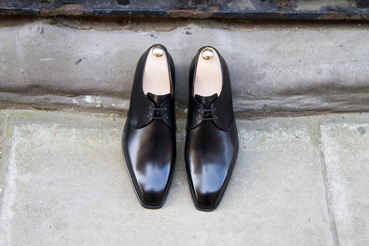 Fremont - MTO - Black Calf-Made To Order Derbies Derby Two Eyelet-J.FitzPatrick Footwear