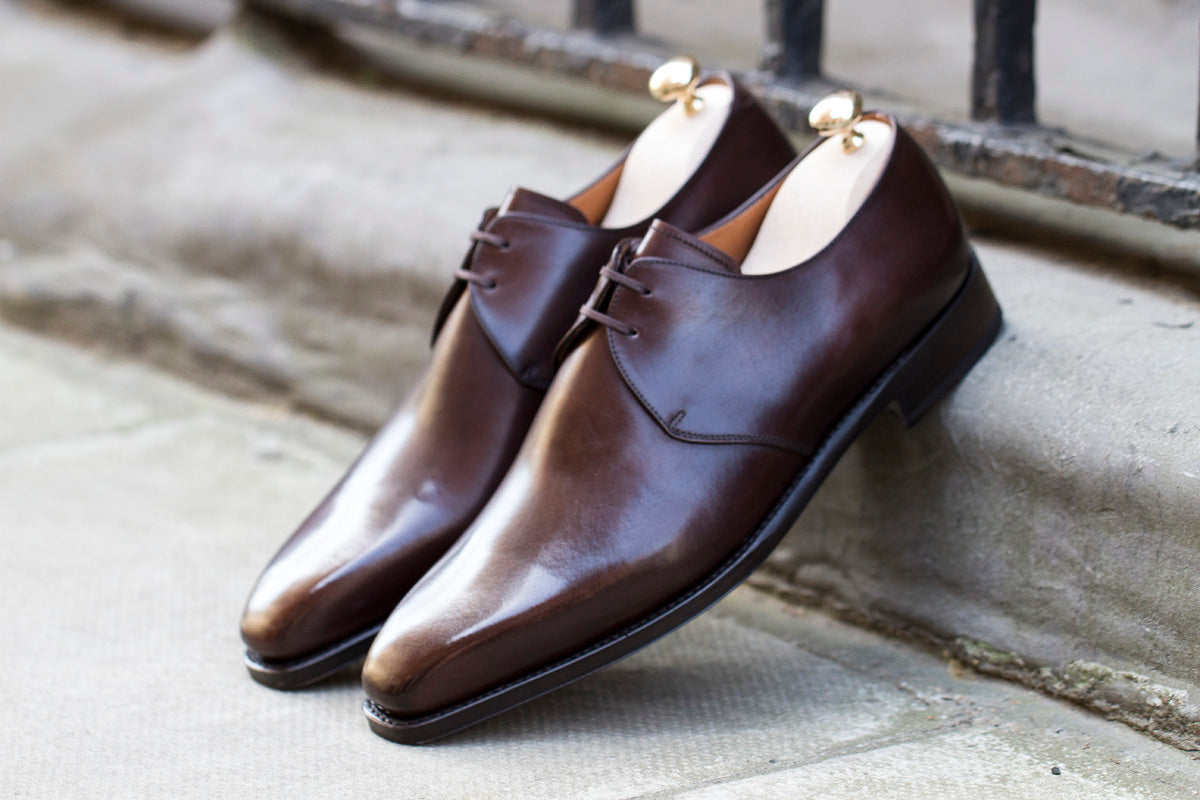 Fremont - MTO - Dark Mahogany Calf-Made To Order Derbies Derby Two Eyelet-J.FitzPatrick Footwear
