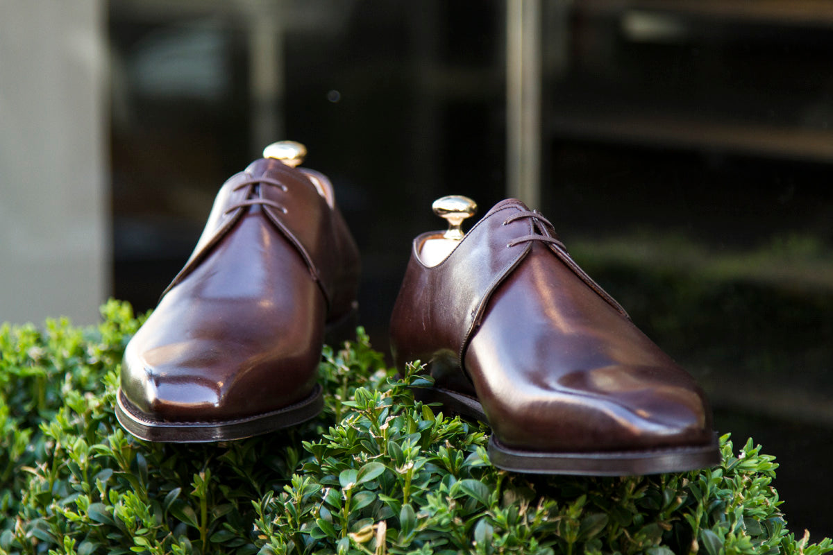 Fremont - MTO - Dark Mahogany Calf-Made To Order Derbies Derby Two Eyelet-J.FitzPatrick Footwear