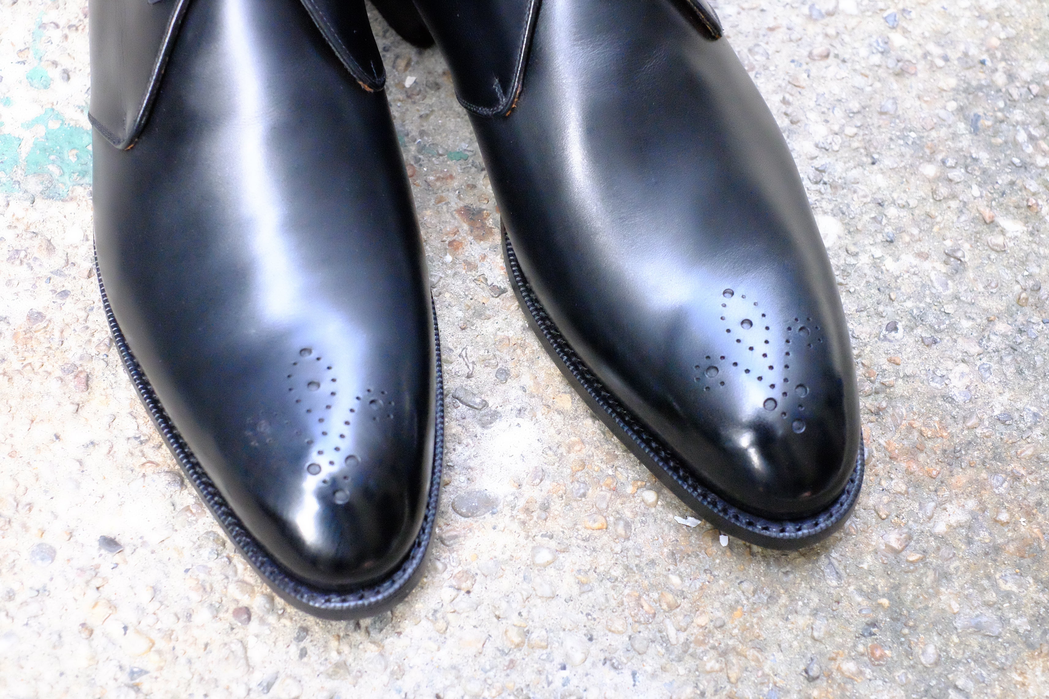 Georgetown - MTO - Black Calf - NGT Last - Single Leather Sole-Made To Order Chukka Boots-J.FitzPatrick Footwear