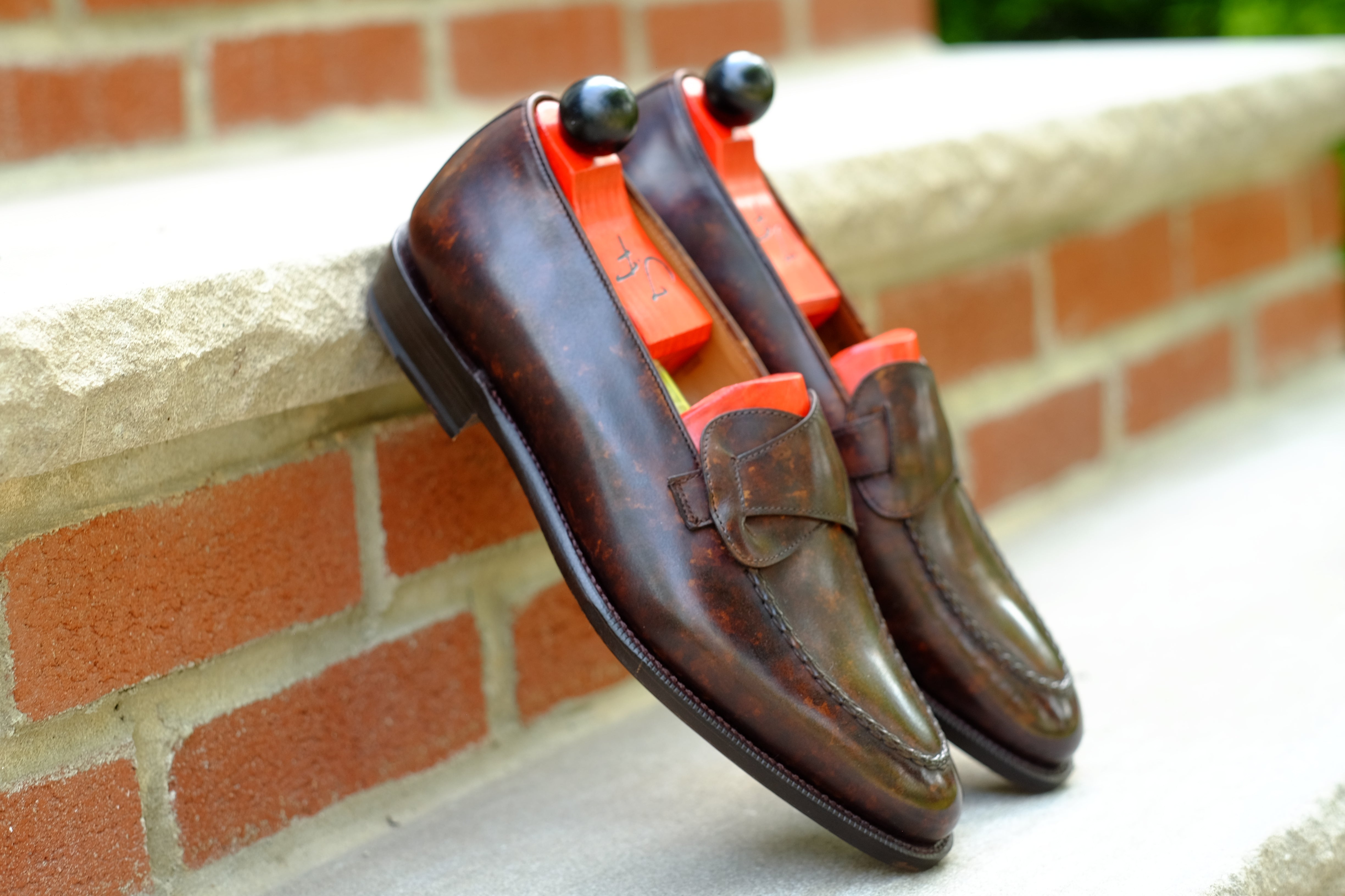 Hawthorne - Dark Brown Marble Patina - PRE ORDER-Butterfly Loafers-J.FitzPatrick Footwear